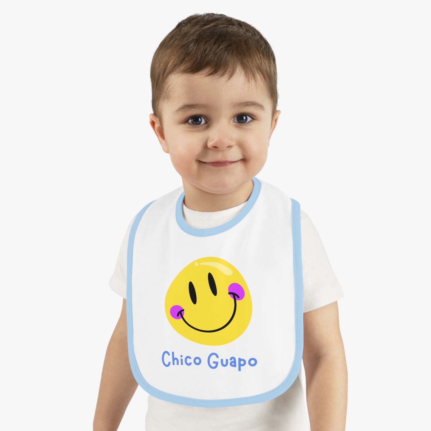 Chico Guapo Baby Contrast Trim Jersey Bib