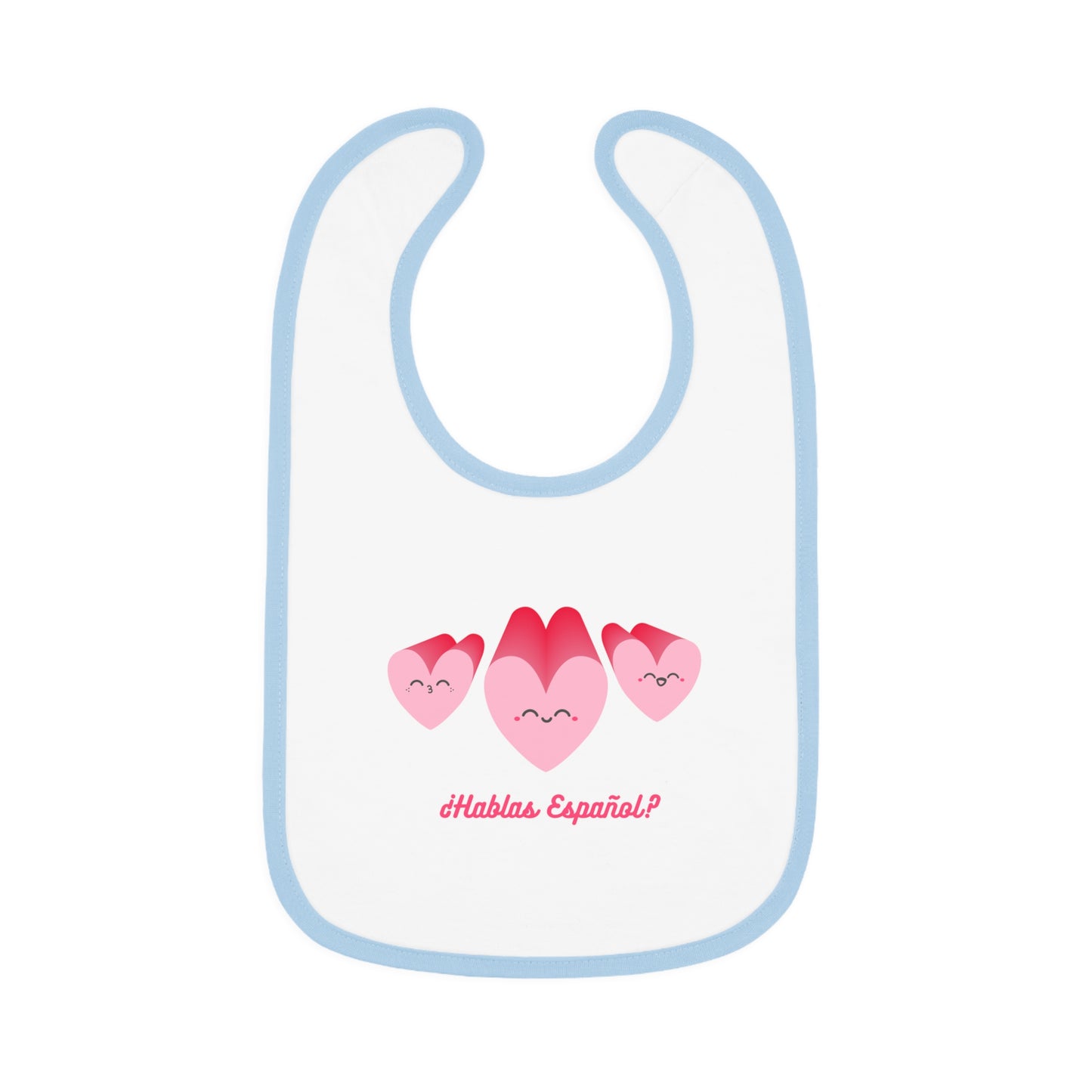 Hablas Baby Contrast Trim Jersey Bib