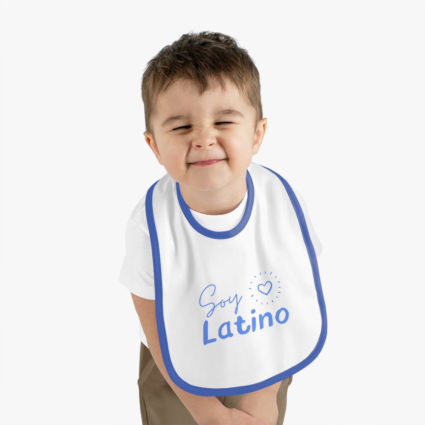 Soy Latino Baby Contrast Trim Jersey Bib