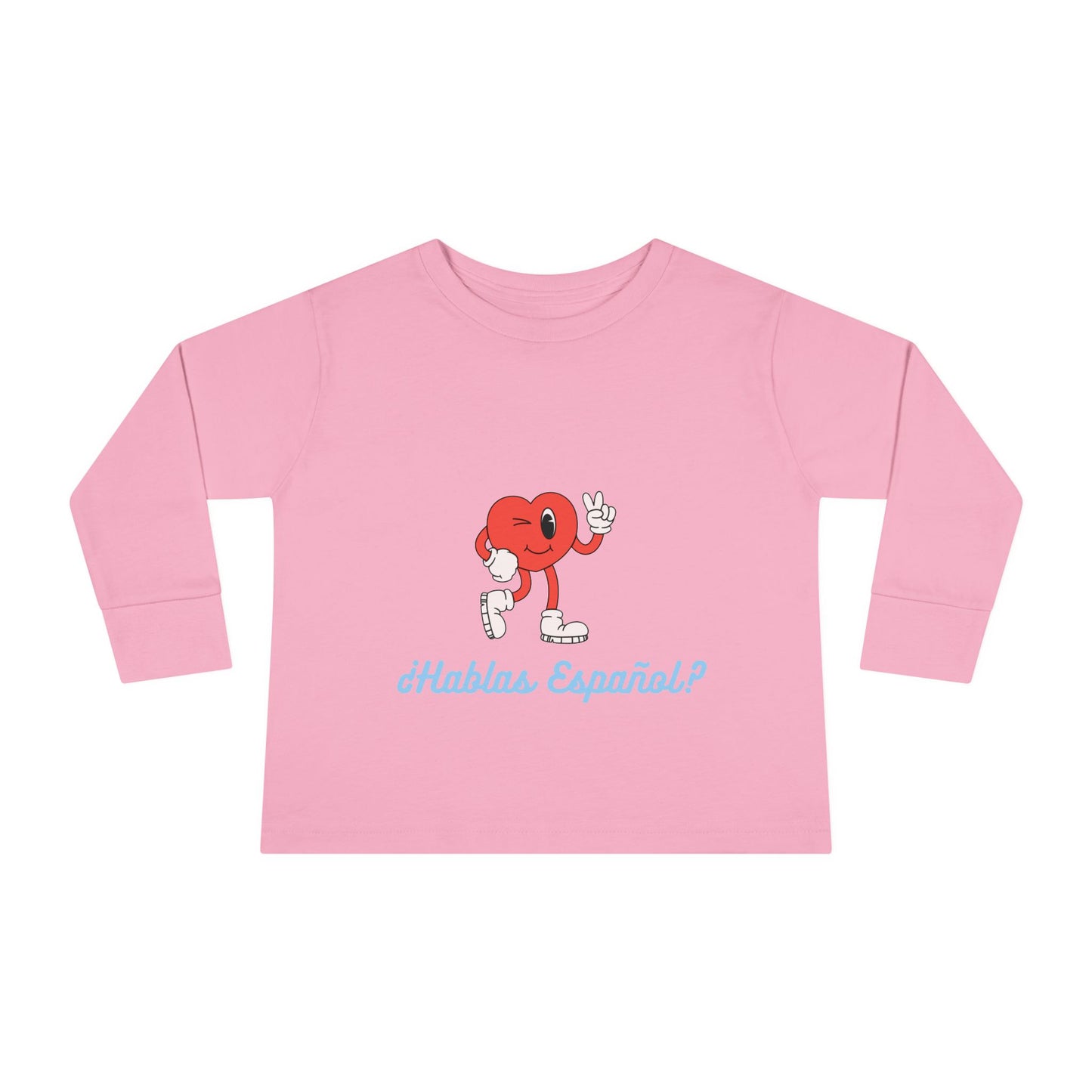 Hablas Español Toddler Long Sleeve Tee