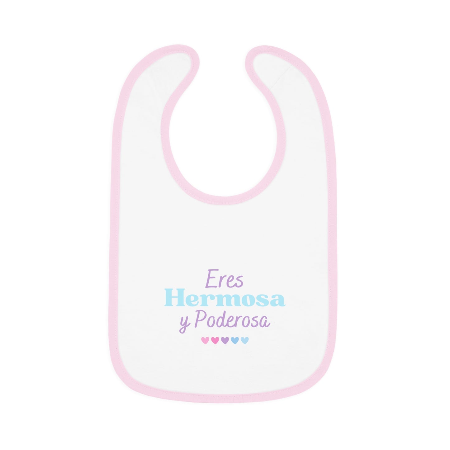 Eres Hermosa Baby Contrast Trim Jersey Bib