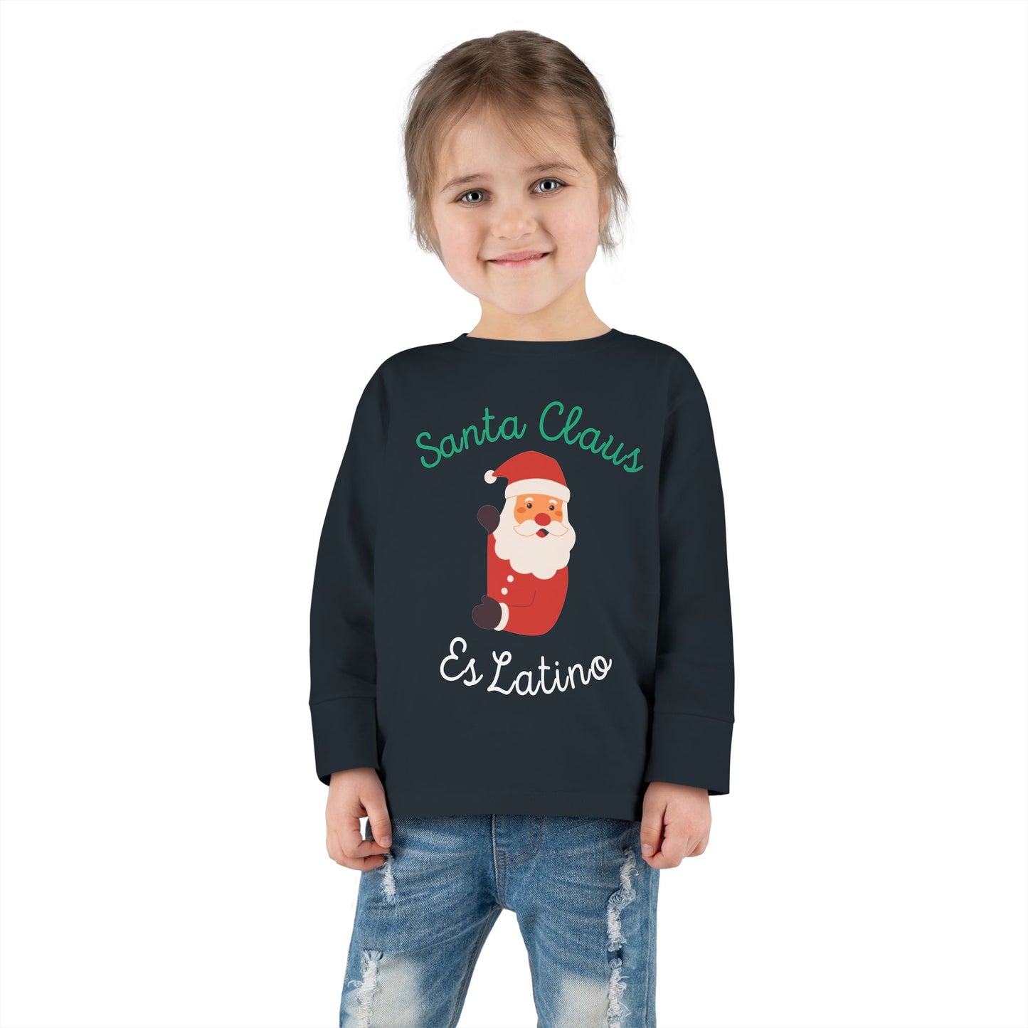 Santa Claus Red Toddler Long Sleeve Tee