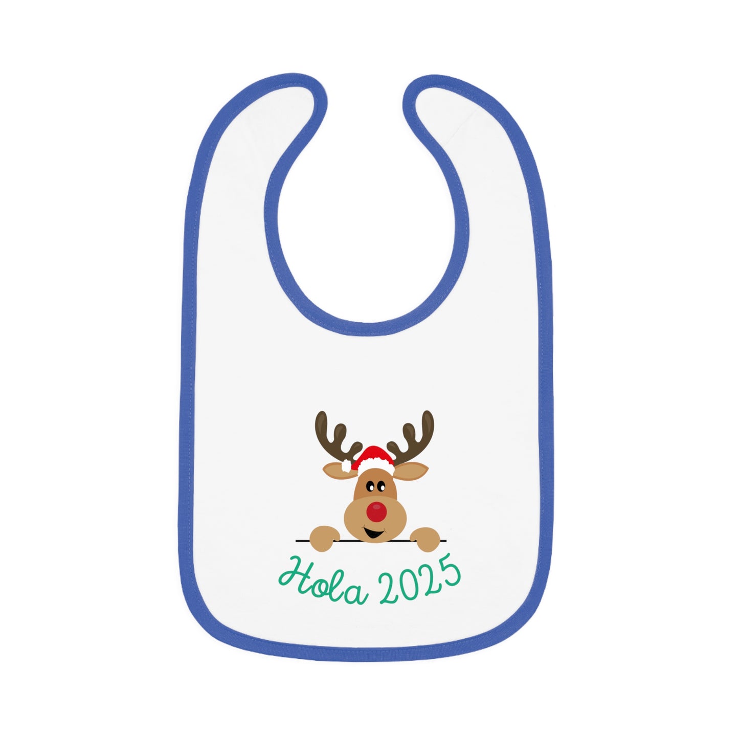 Hola 2025 Baby Contrast Trim Jersey Bib