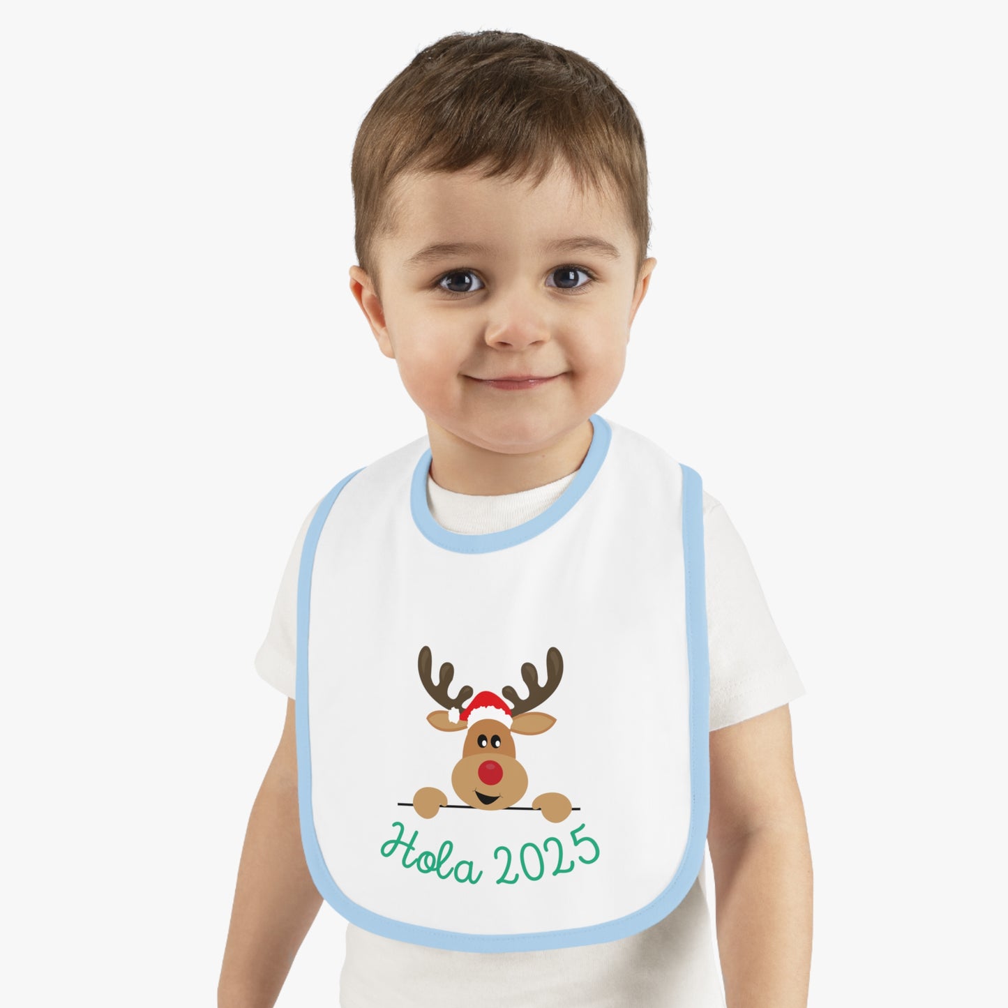 Hola 2025 Baby Contrast Trim Jersey Bib