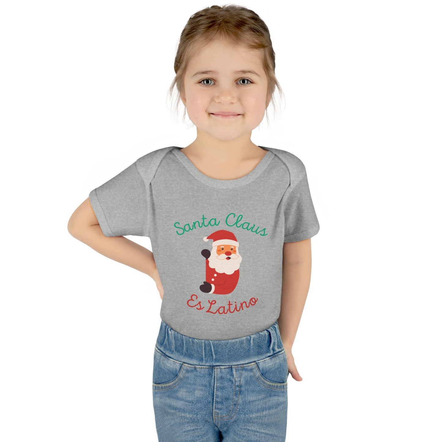 Santa Claus Infant Baby Rib Bodysuit