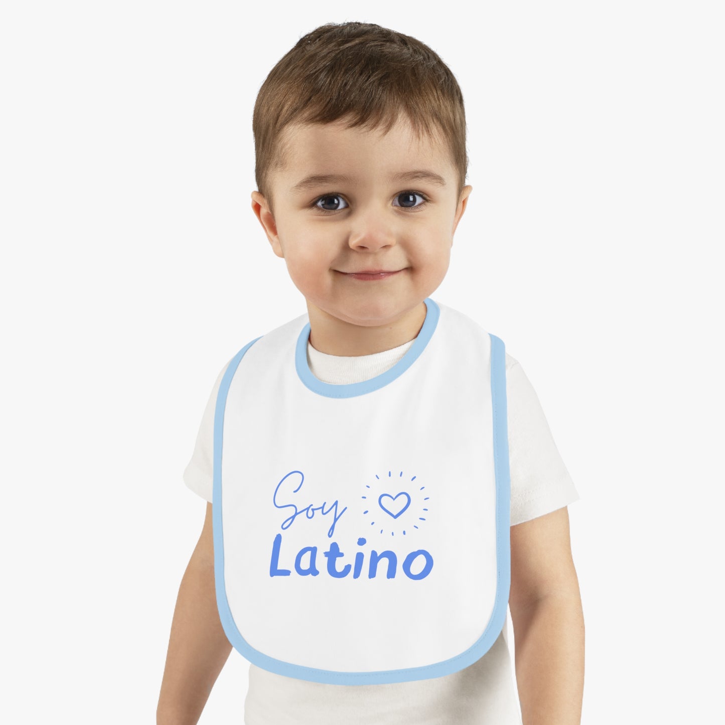 Soy Latino Baby Contrast Trim Jersey Bib