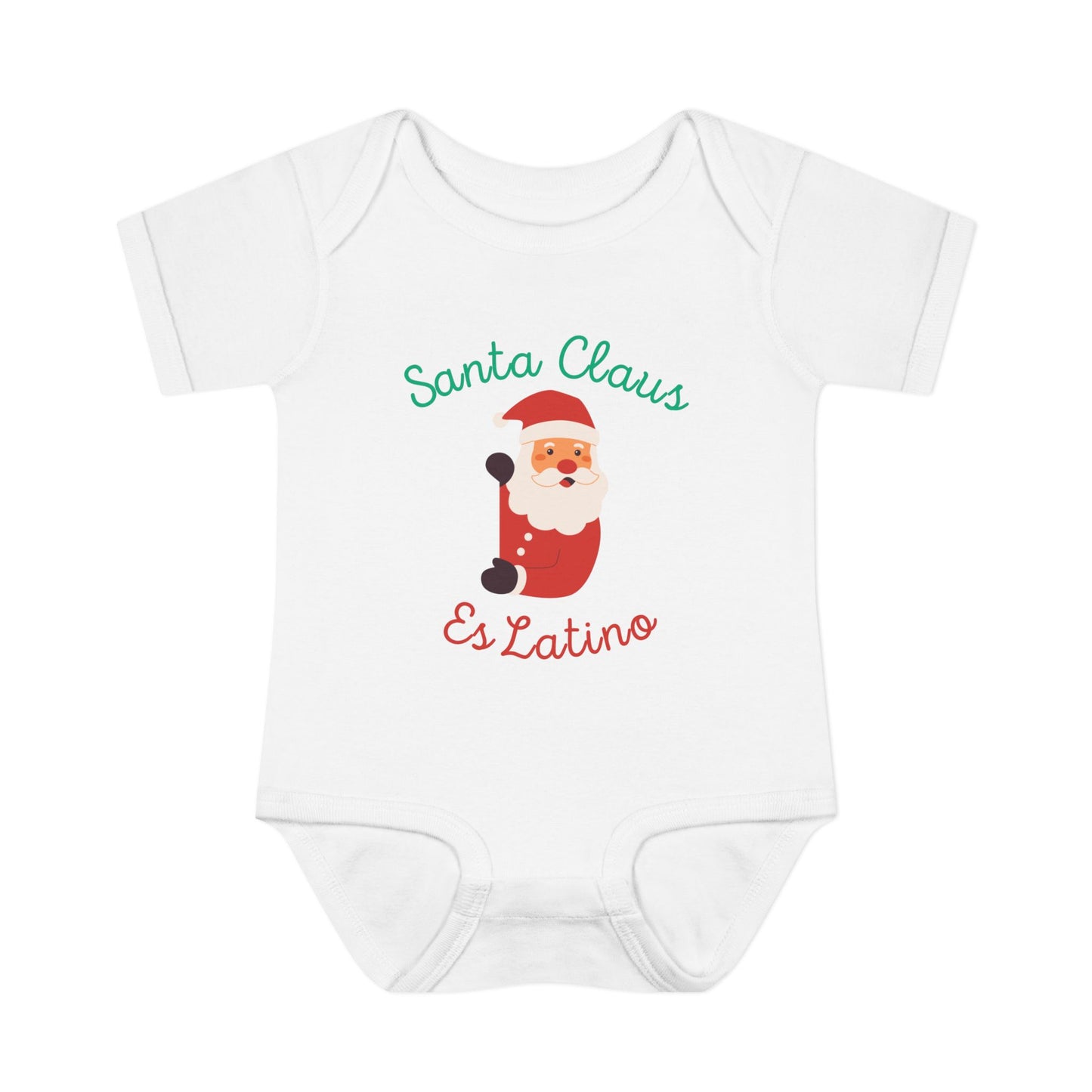 Santa Claus Infant Baby Rib Bodysuit