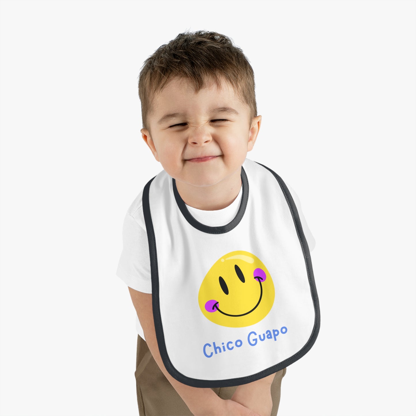 Chico Guapo Baby Contrast Trim Jersey Bib