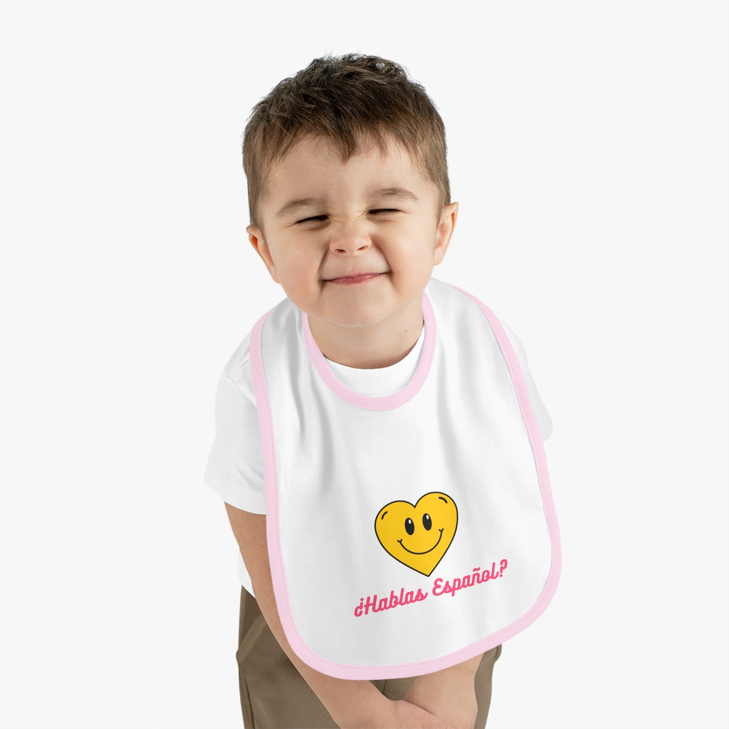 Español Baby Contrast Trim Jersey Bib