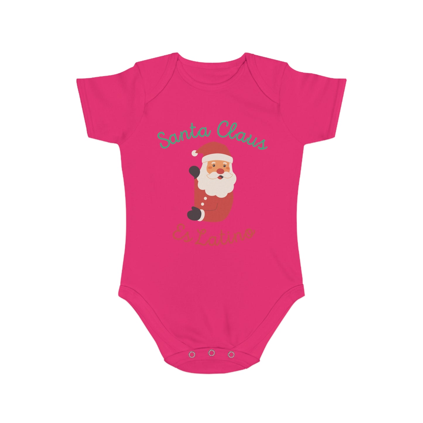 Santa Claus Short Sleeve Baby Bodysuit