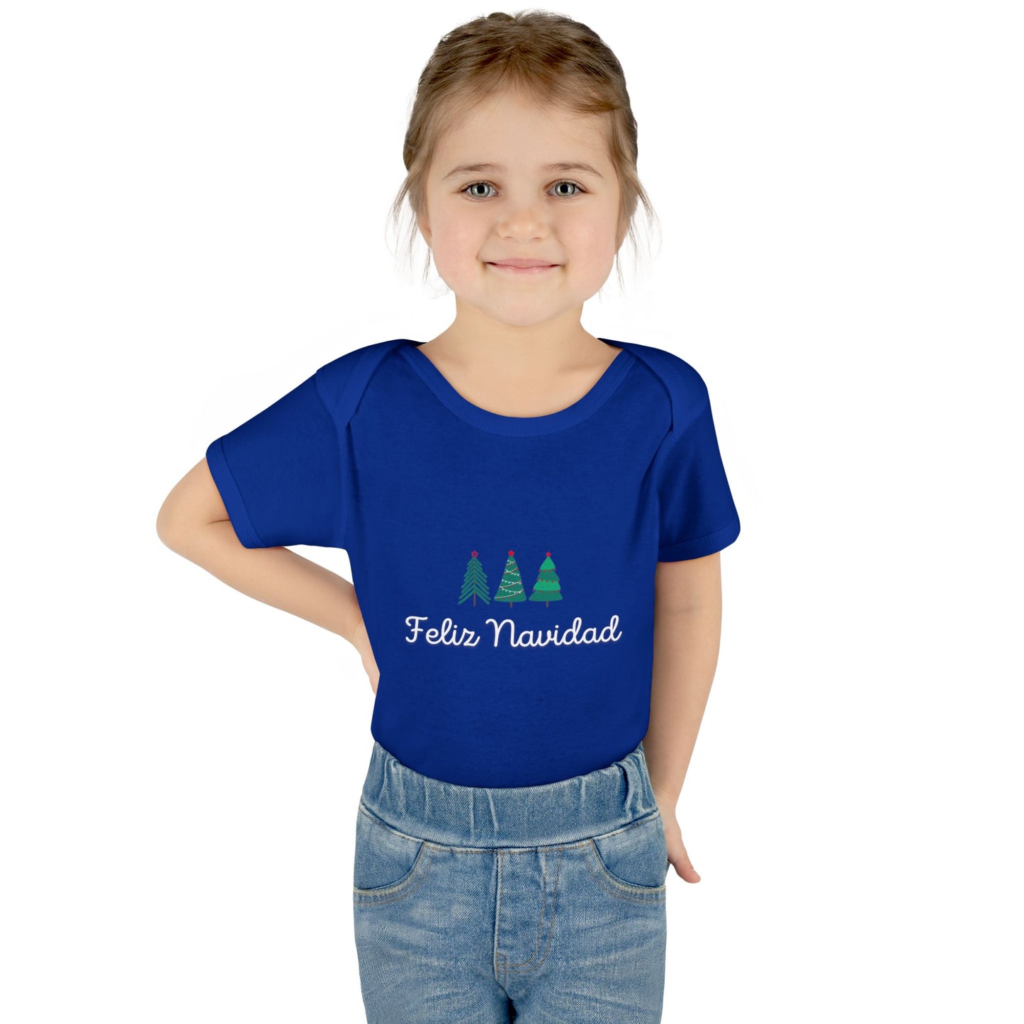 Feliz Navidad Infant Baby Rib Bodysuit