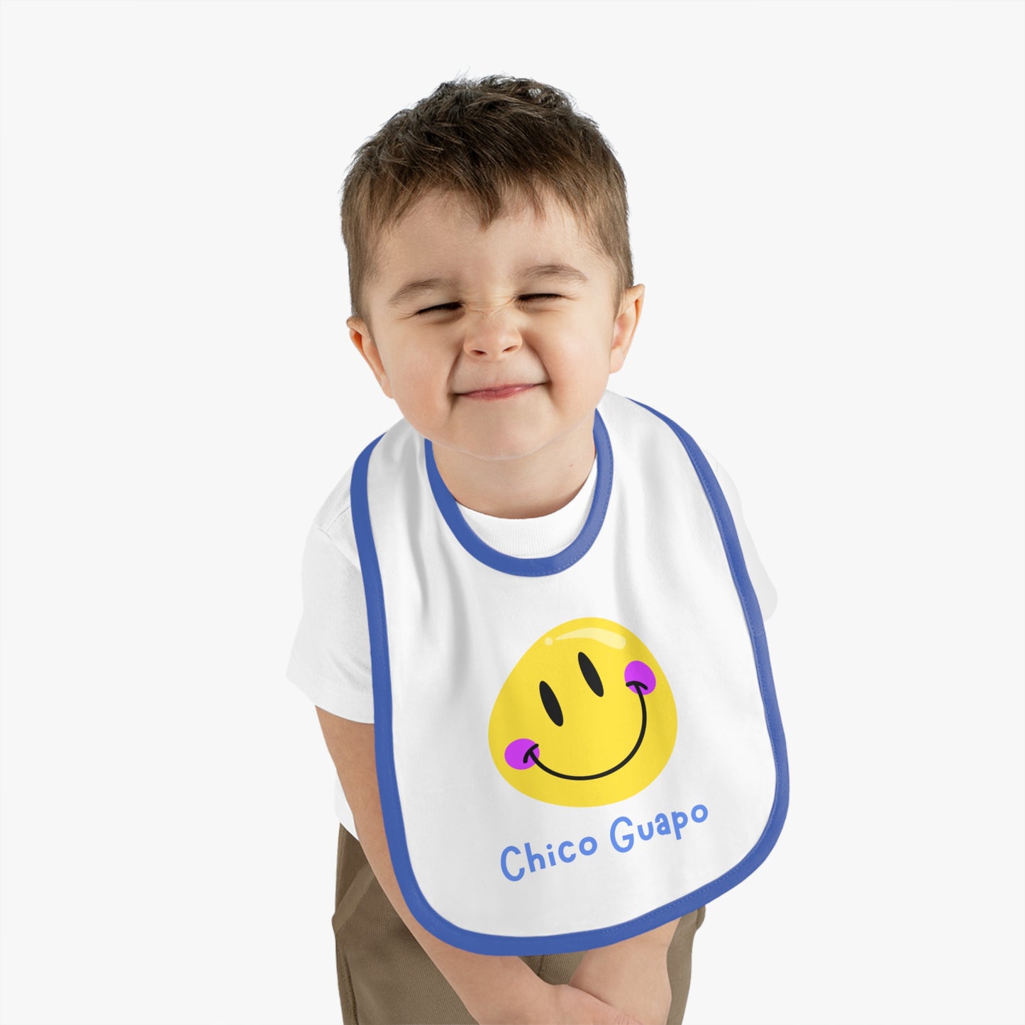 Chico Guapo Baby Contrast Trim Jersey Bib