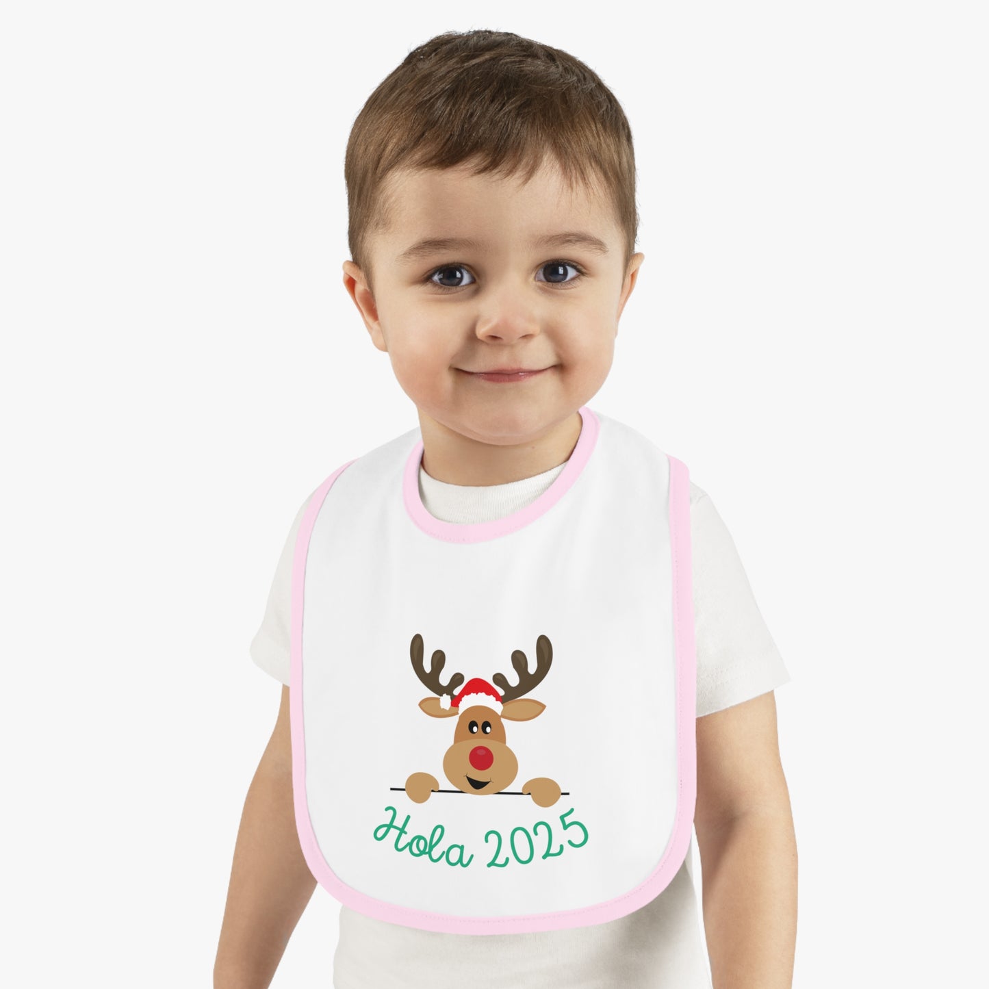 Hola 2025 Baby Contrast Trim Jersey Bib