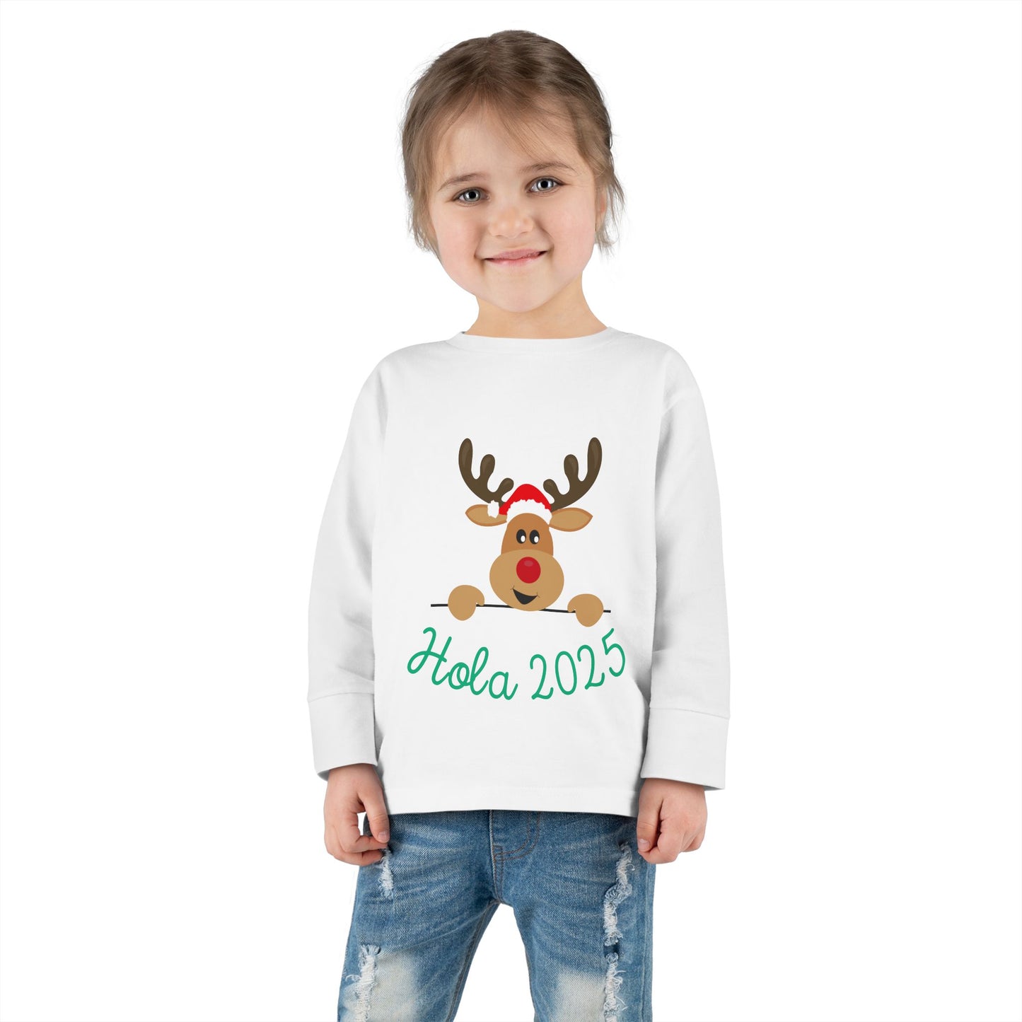 Hola 2025 Toddler Long Sleeve Tee