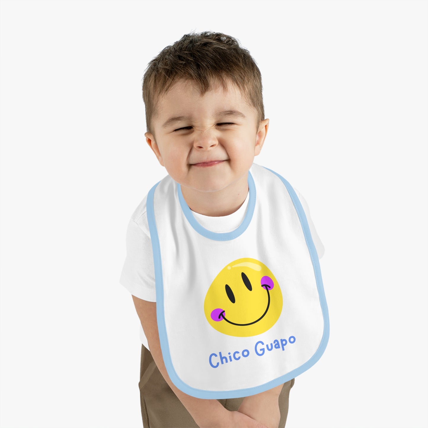 Chico Guapo Baby Contrast Trim Jersey Bib