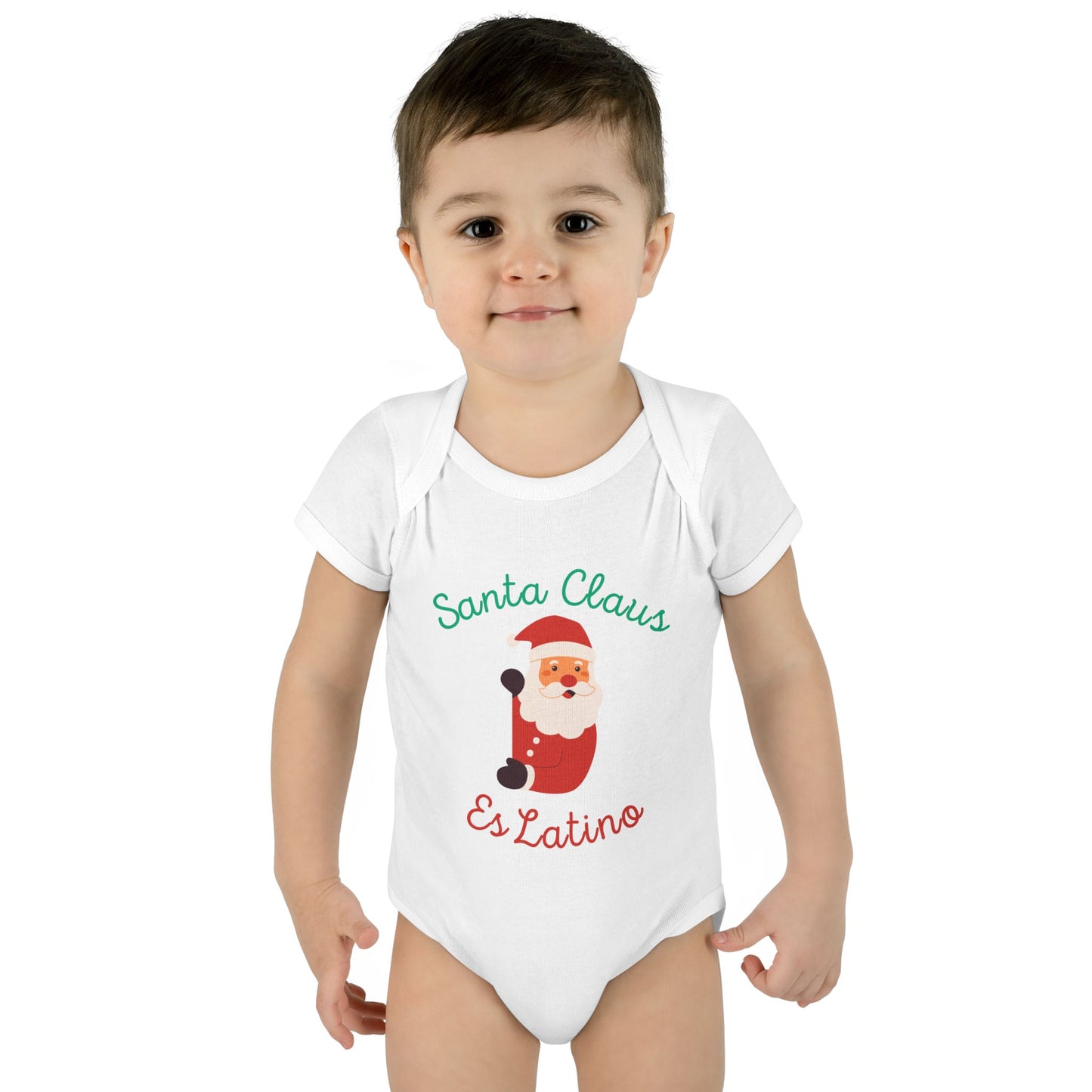Santa Claus Infant Baby Rib Bodysuit