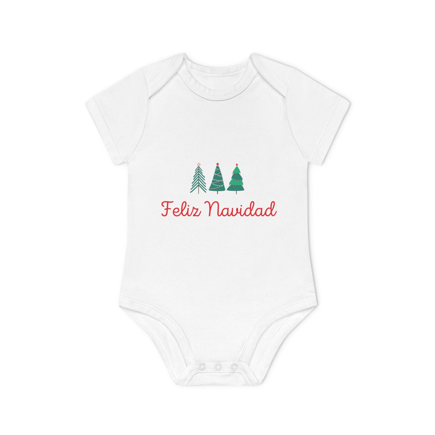 Feliz Navidad Baby Organic Short Sleeve Bodysuit