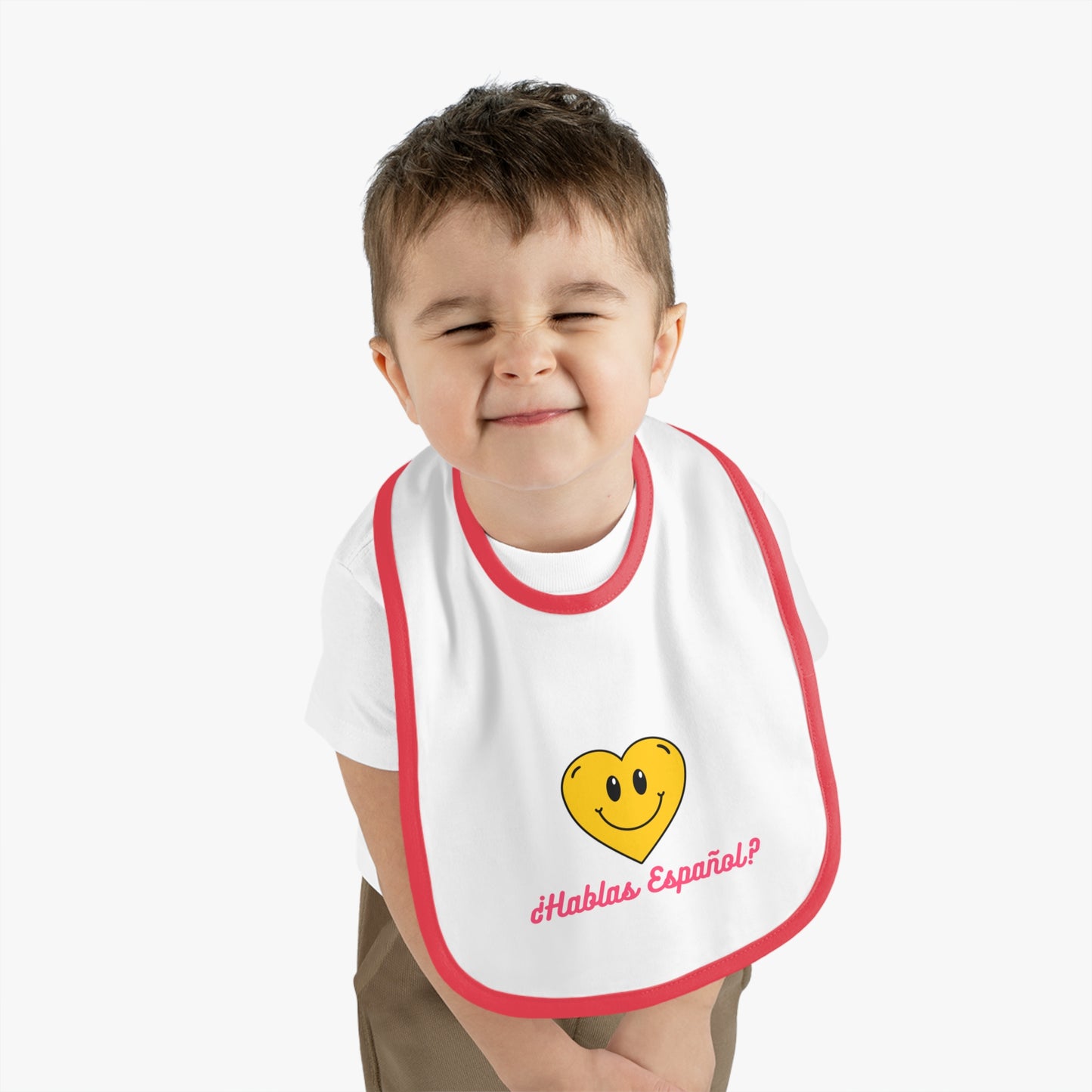 Español Baby Contrast Trim Jersey Bib