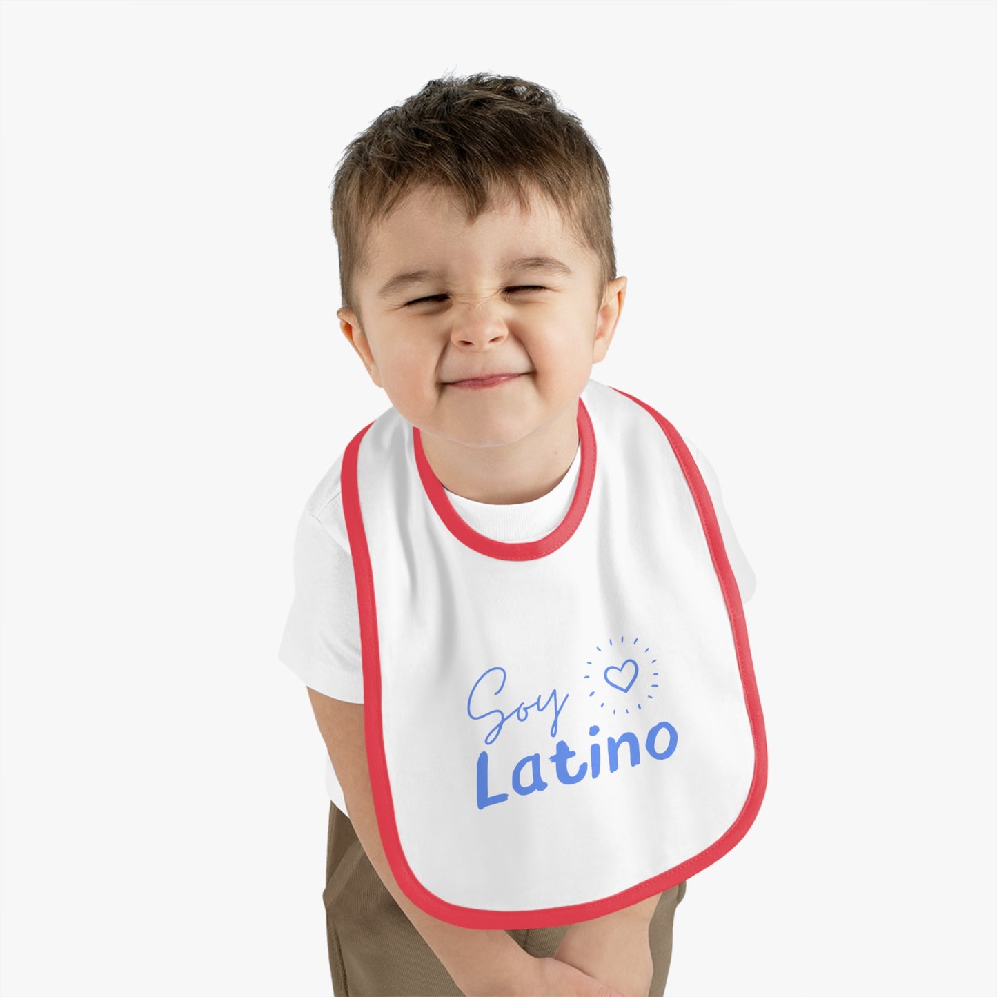 Soy Latino Baby Contrast Trim Jersey Bib