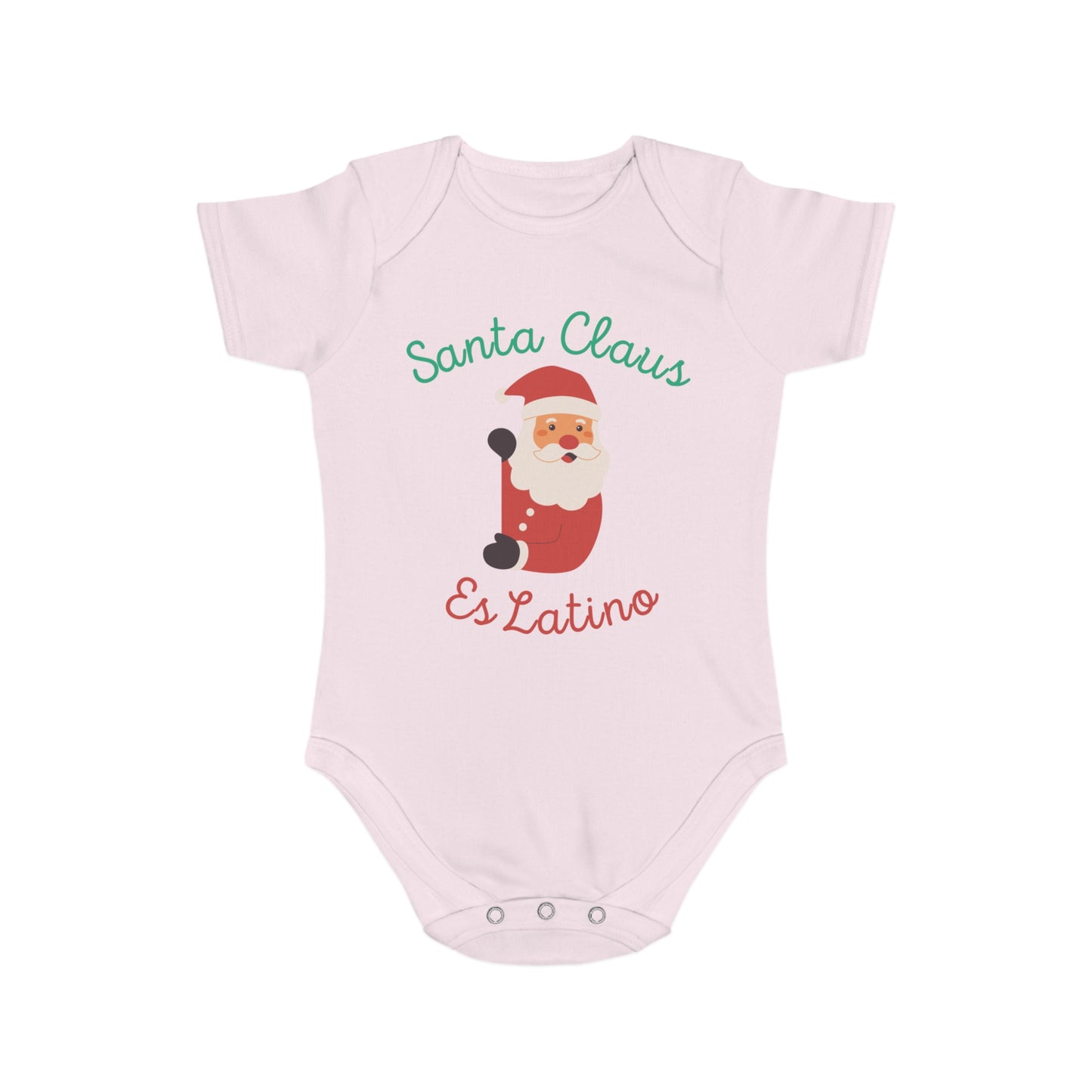 Santa Claus Short Sleeve Baby Bodysuit