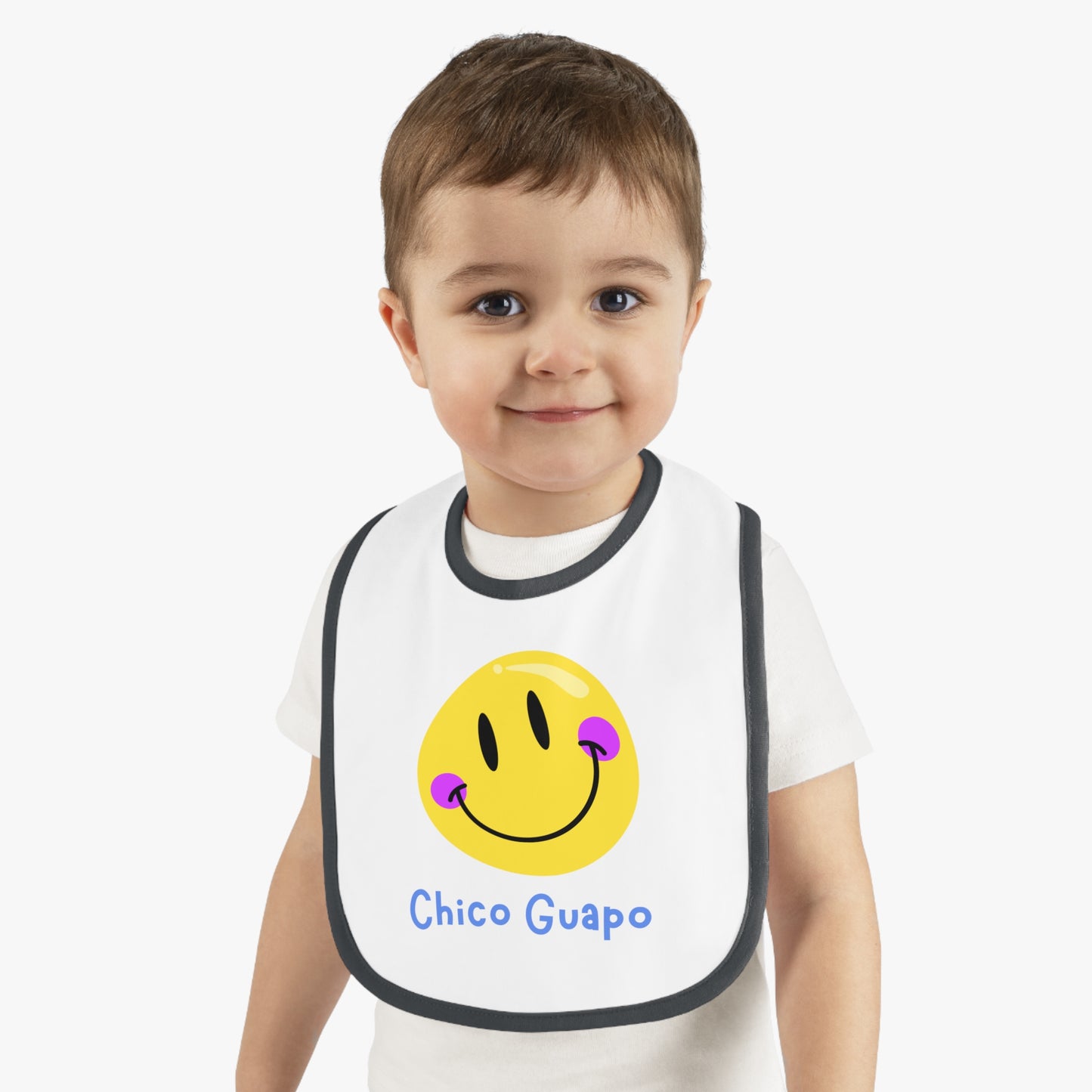 Chico Guapo Baby Contrast Trim Jersey Bib