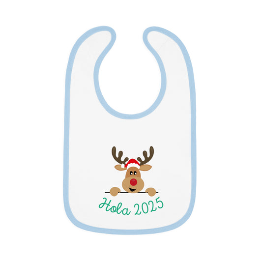 Hola 2025 Baby Contrast Trim Jersey Bib