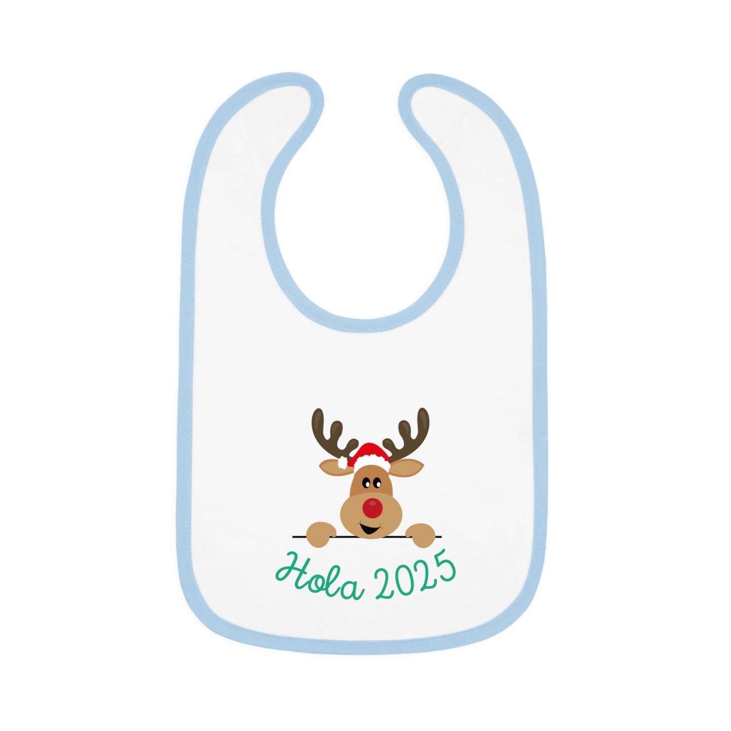 Hola 2025 Baby Contrast Trim Jersey Bib