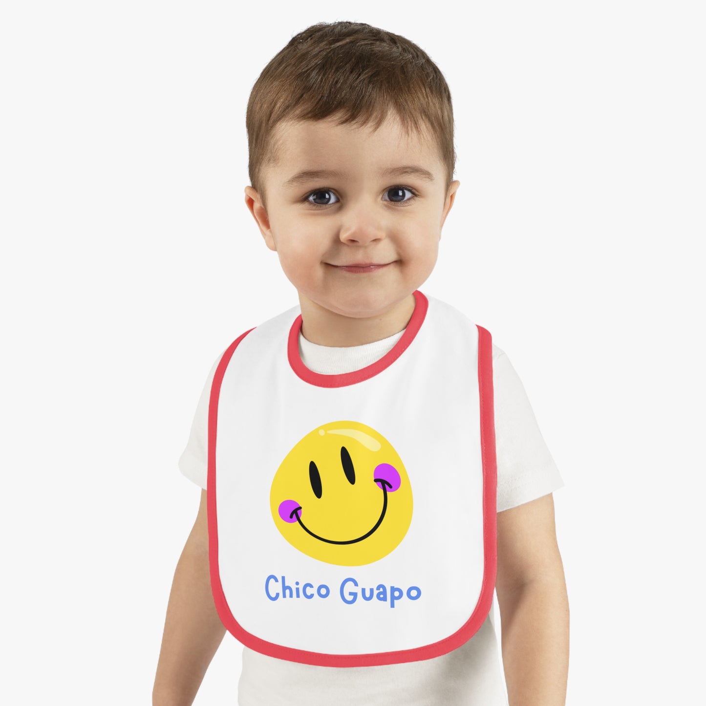 Chico Guapo Baby Contrast Trim Jersey Bib
