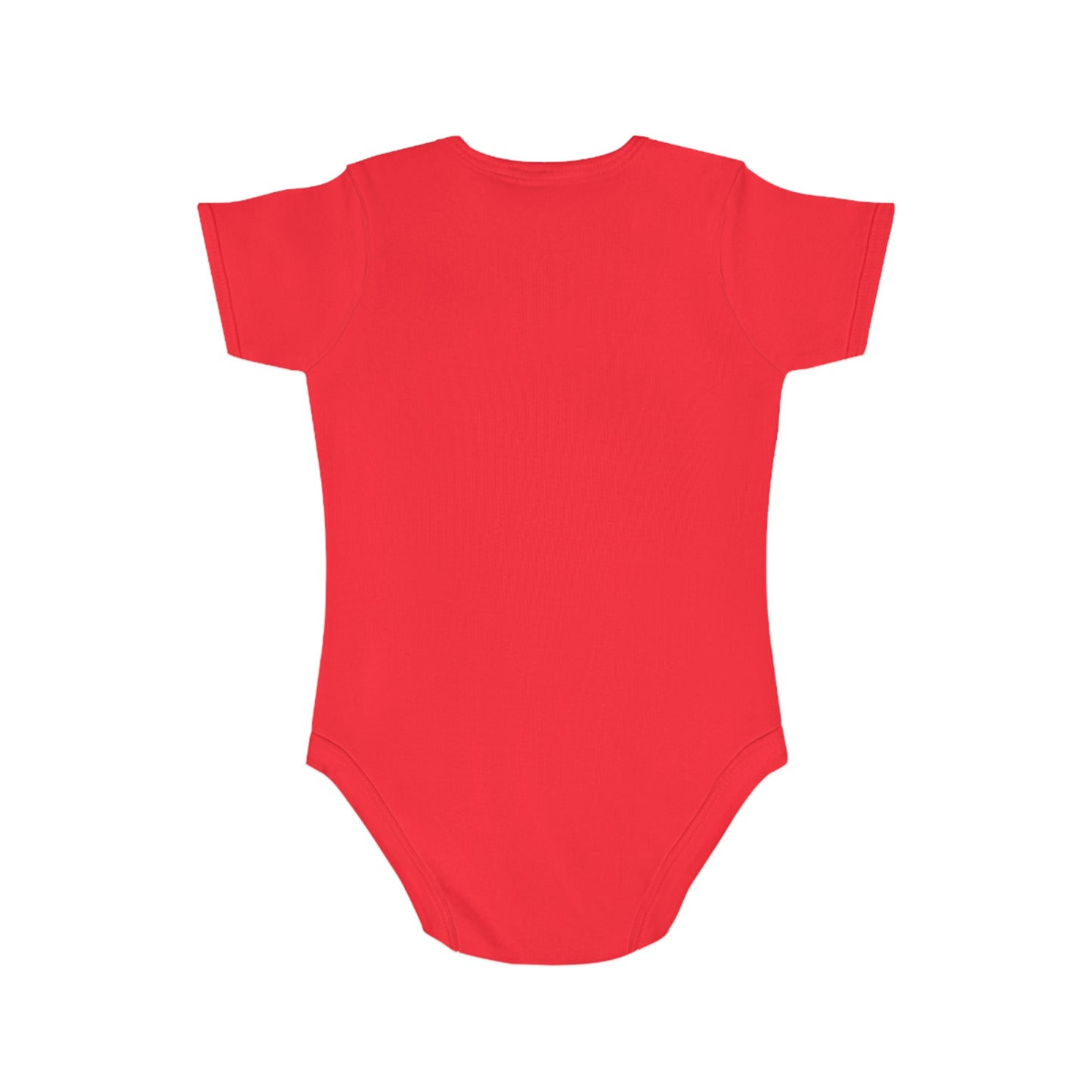Santa Claus Red Short Sleeve Baby Bodysuit