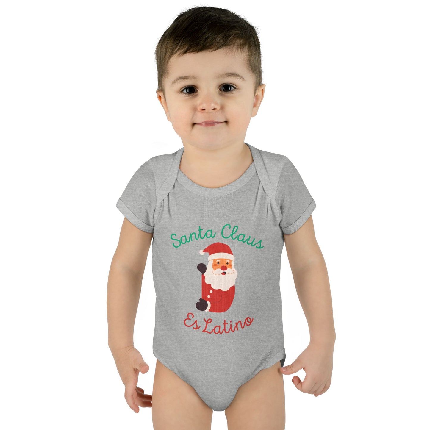 Santa Claus Infant Baby Rib Bodysuit