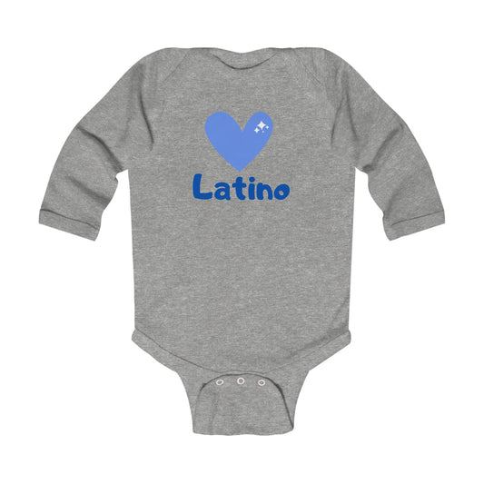 Latino Heart Infant Long Sleeve Bodysuit
