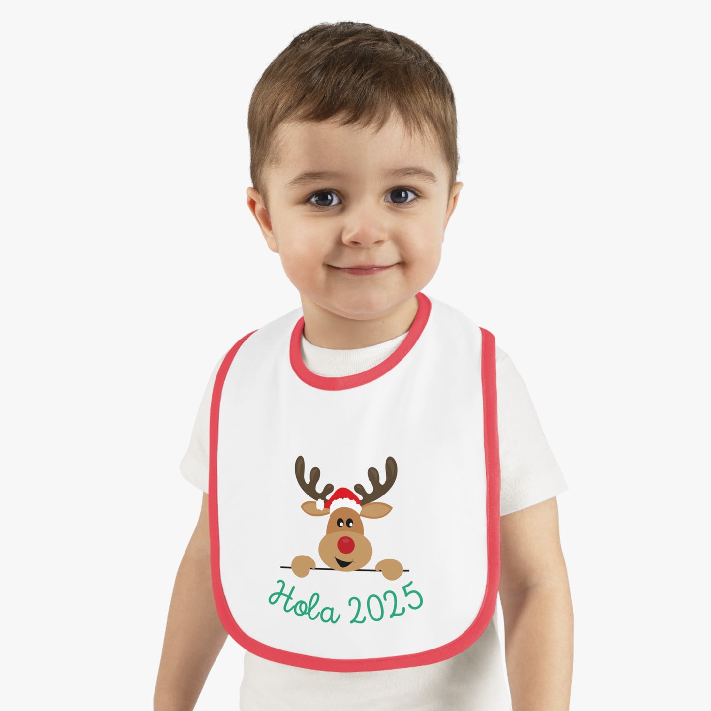 Hola 2025 Baby Contrast Trim Jersey Bib