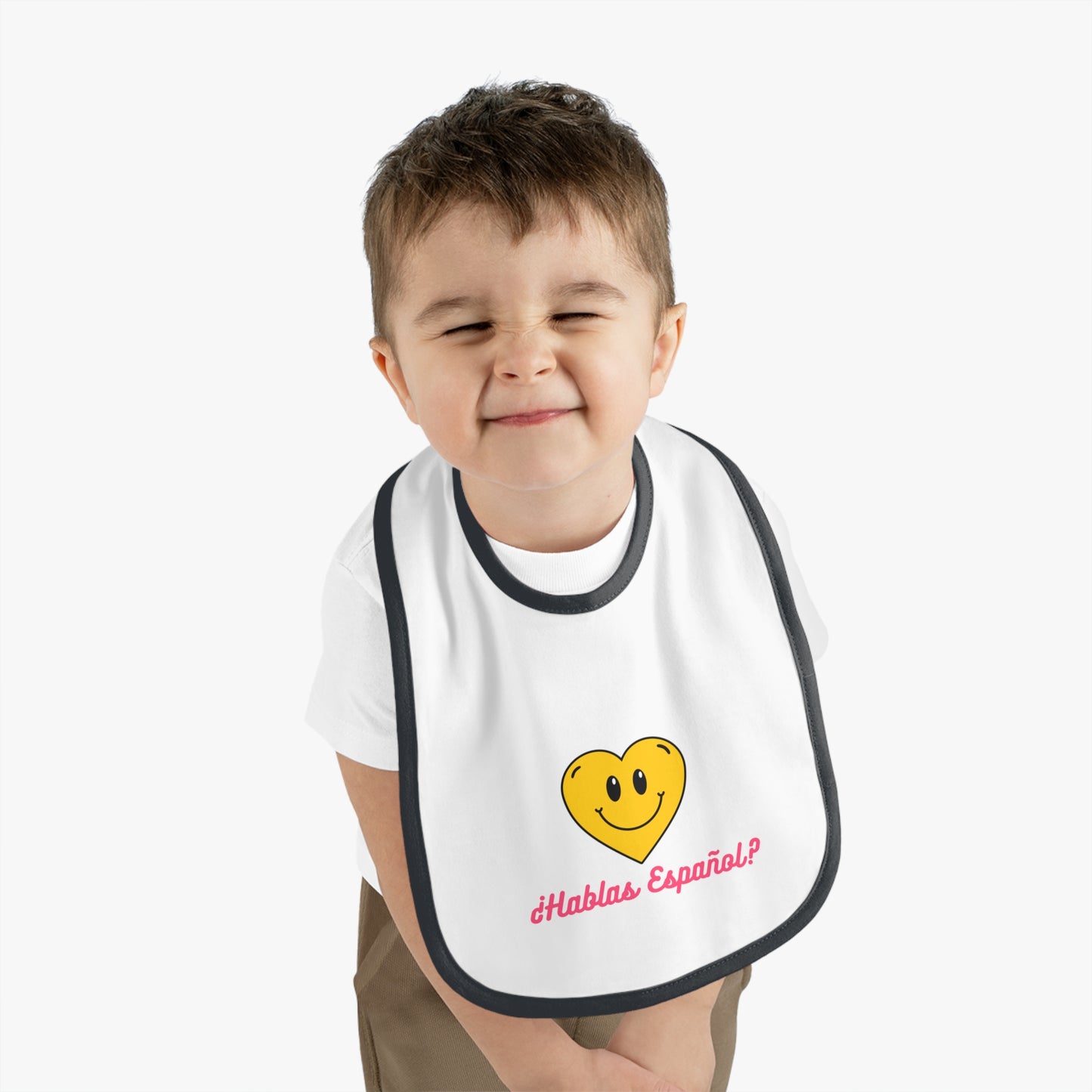 Español Baby Contrast Trim Jersey Bib