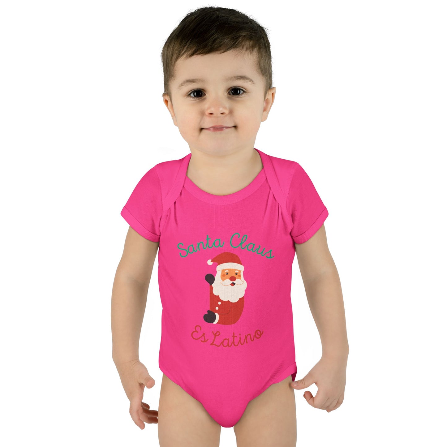 Santa Claus Infant Baby Rib Bodysuit