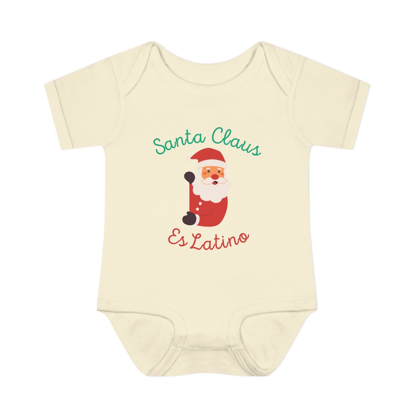 Santa Claus Infant Baby Rib Bodysuit