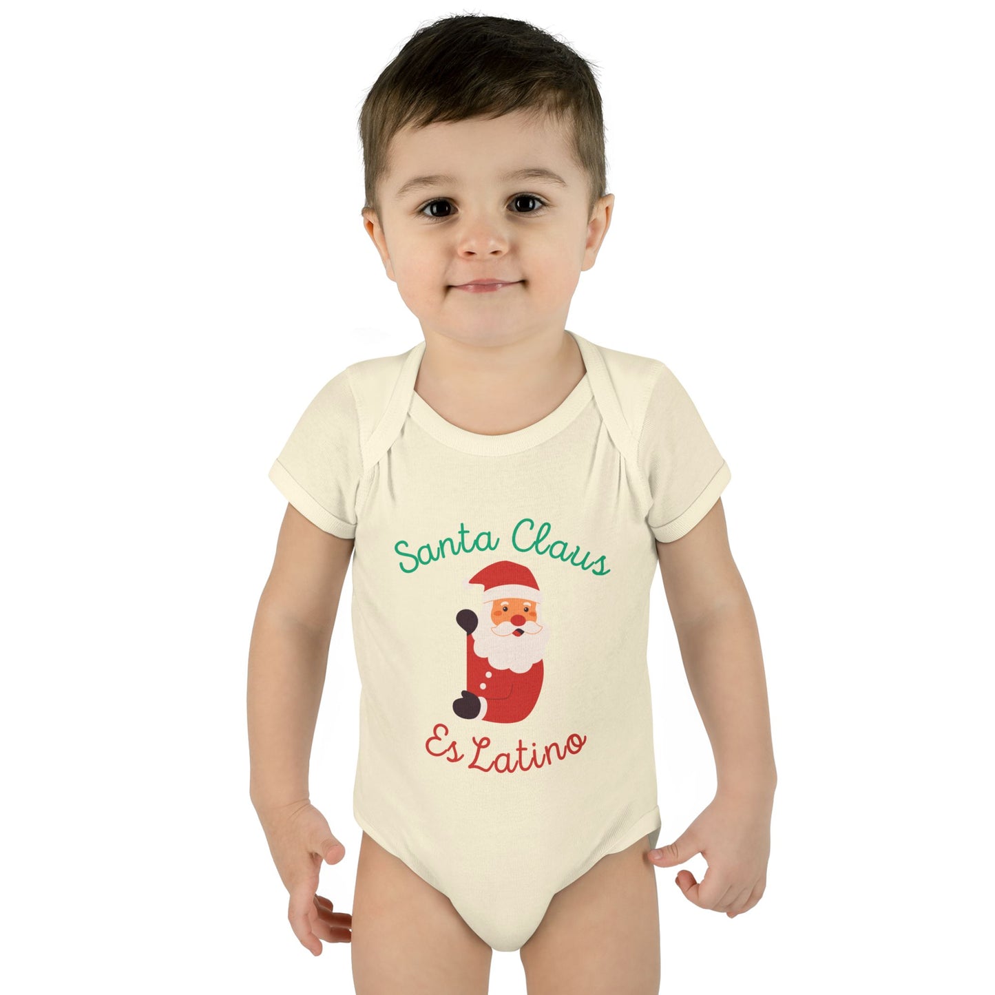 Santa Claus Infant Baby Rib Bodysuit