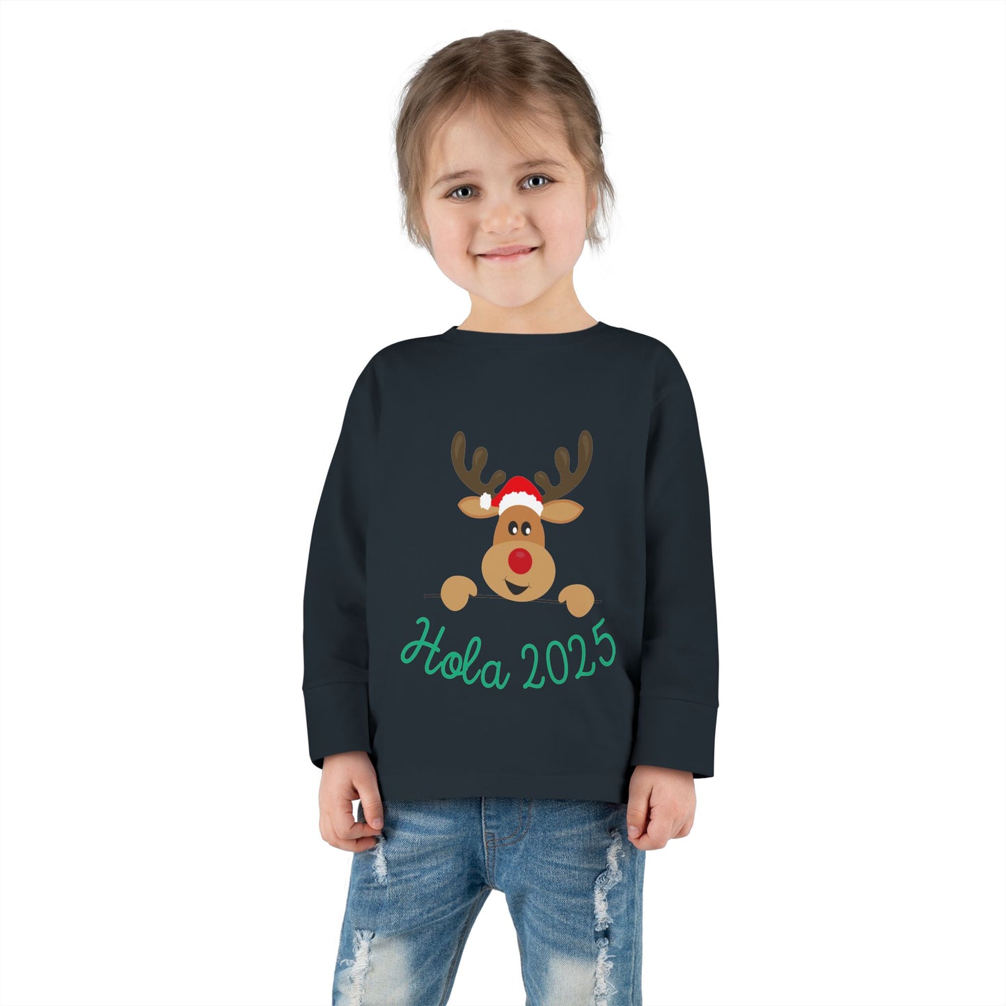 Hola 2025 Toddler Long Sleeve Tee