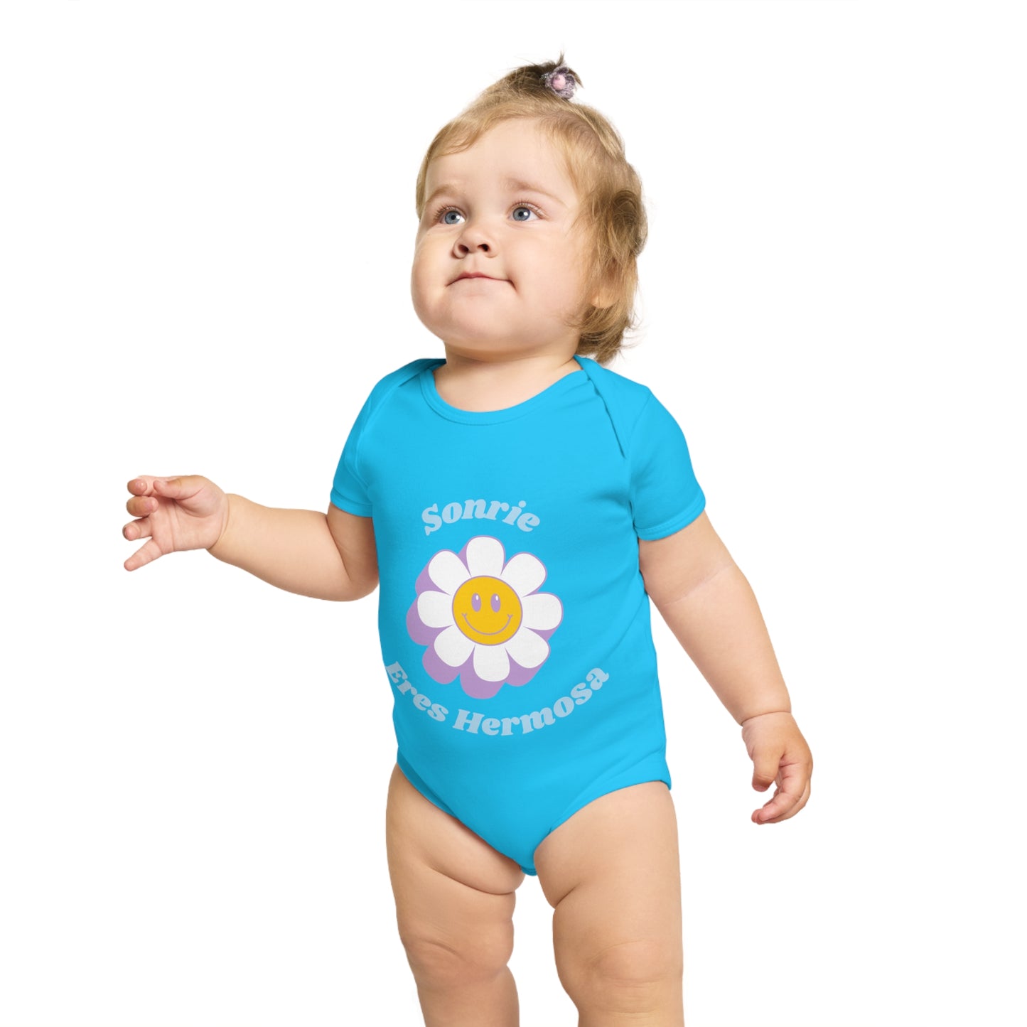 Sonrie Short Sleeve Baby Bodysuit