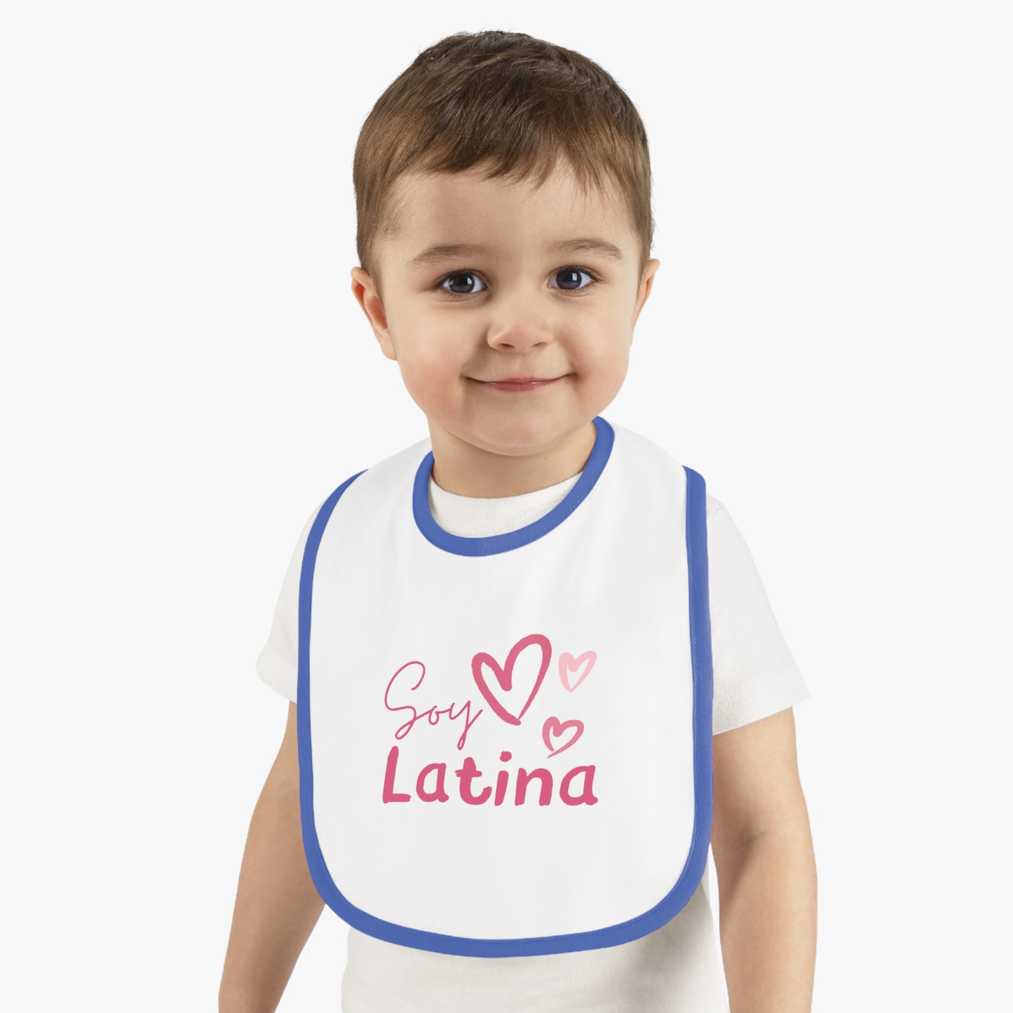 Soy Latina Baby Contrast Trim Jersey Bib