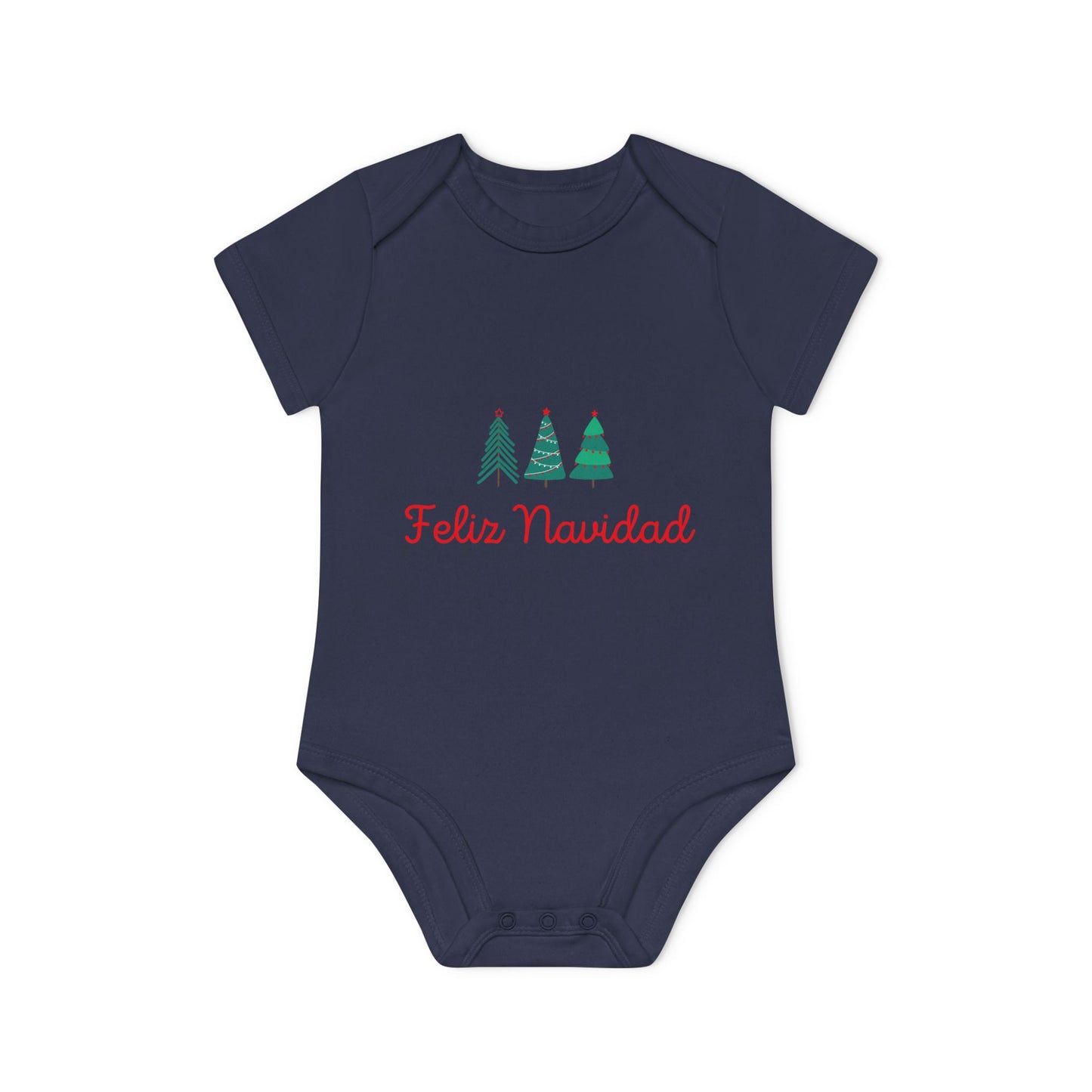 Feliz Navidad Baby Organic Short Sleeve Bodysuit
