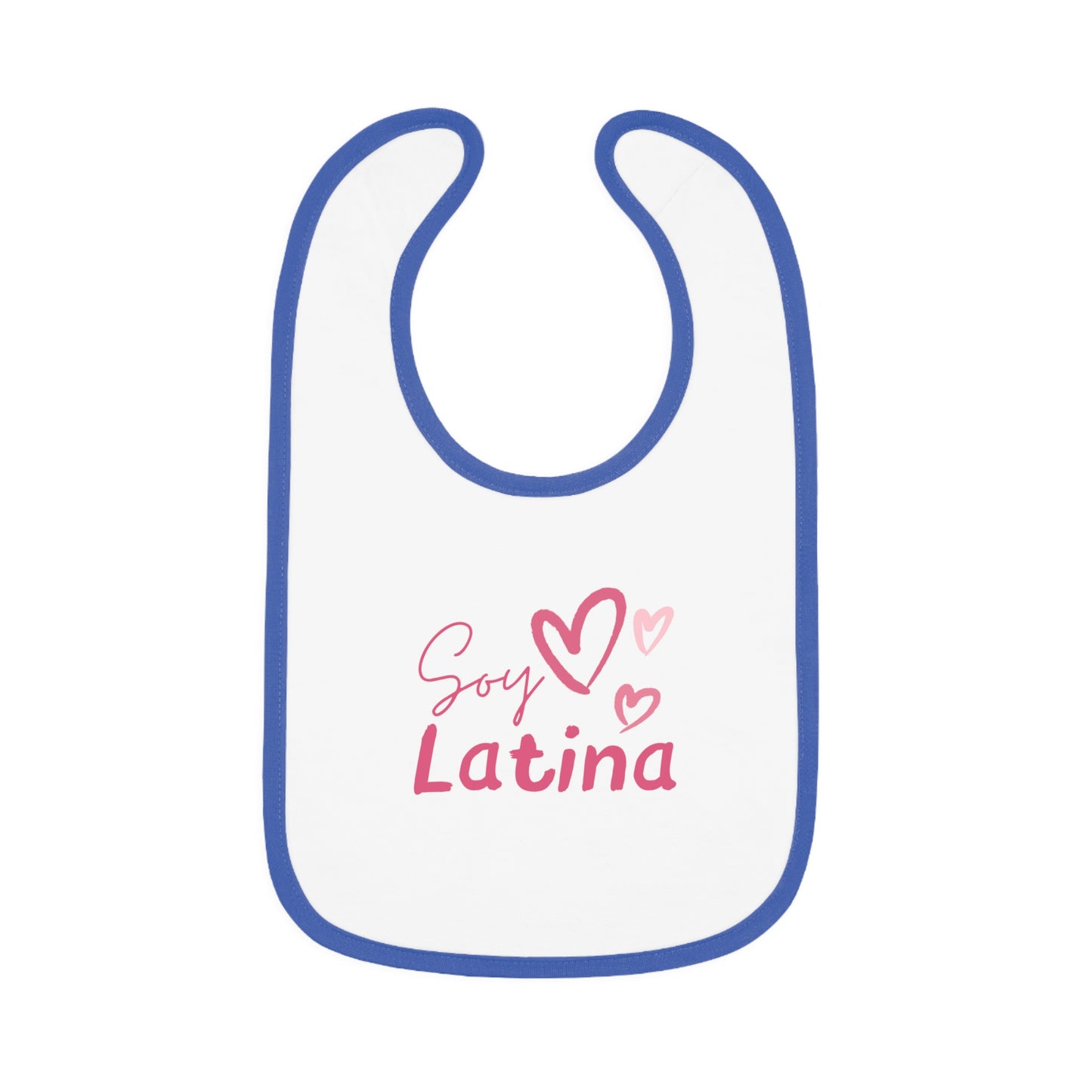 Soy Latina Baby Contrast Trim Jersey Bib