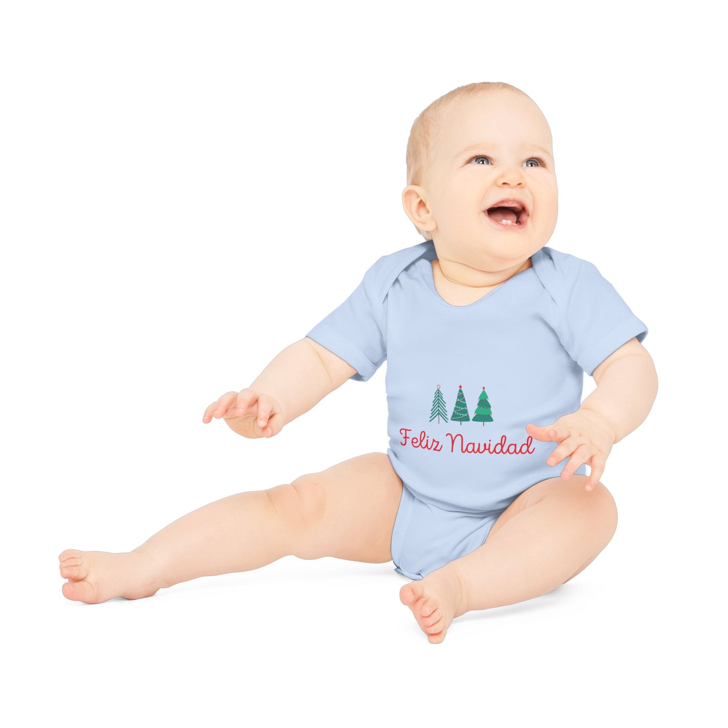 Feliz Navidad Baby Organic Short Sleeve Bodysuit