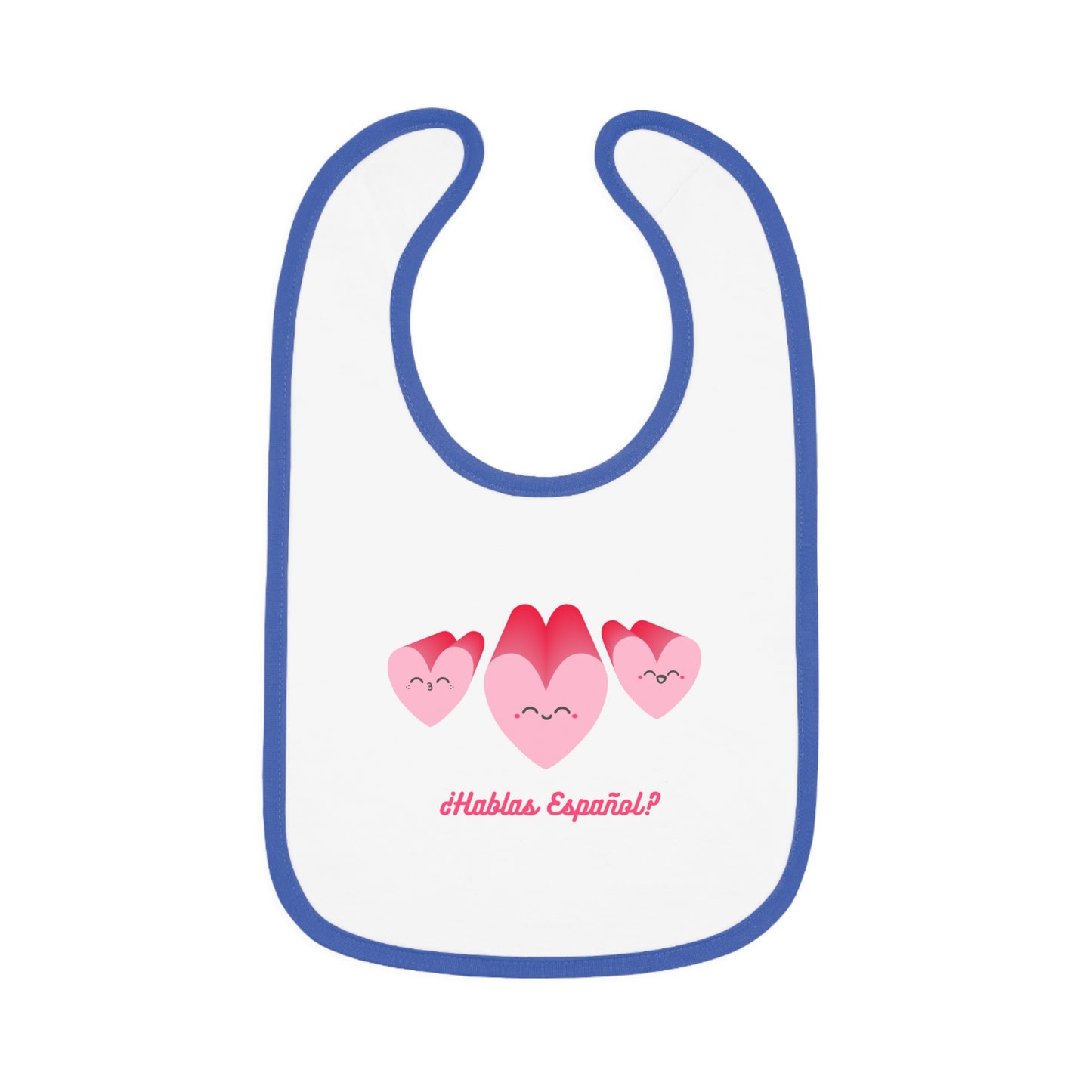 Hablas Baby Contrast Trim Jersey Bib