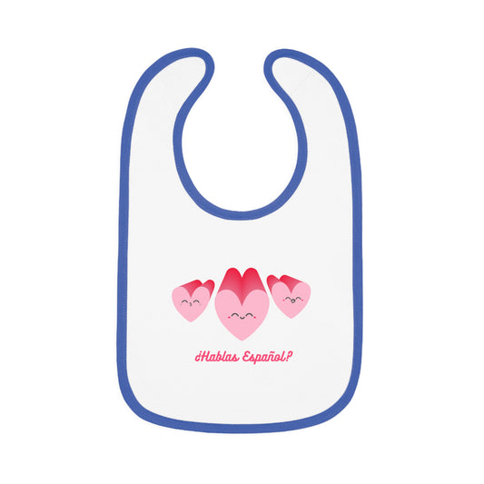 Hablas Baby Contrast Trim Jersey Bib