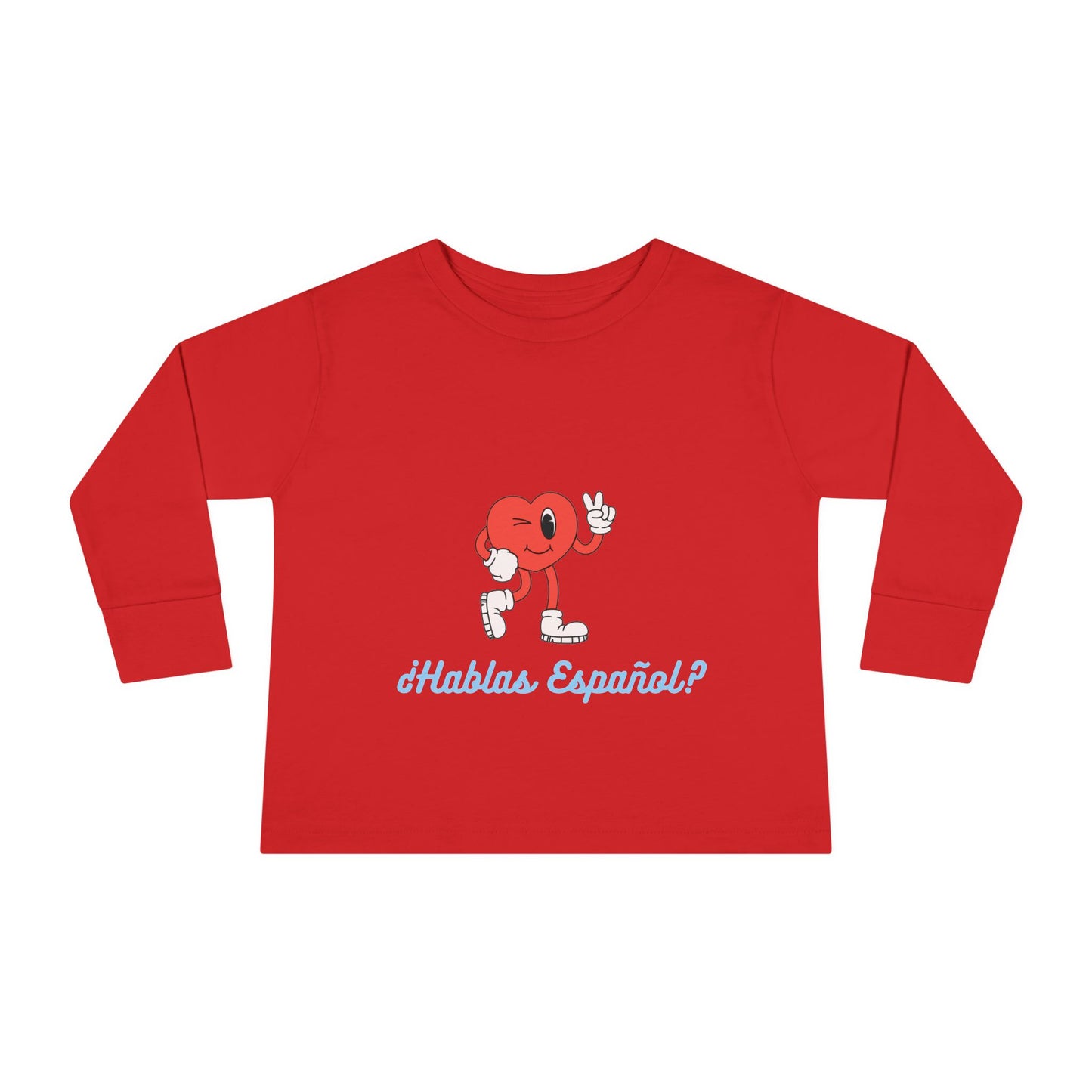 Hablas Español Toddler Long Sleeve Tee