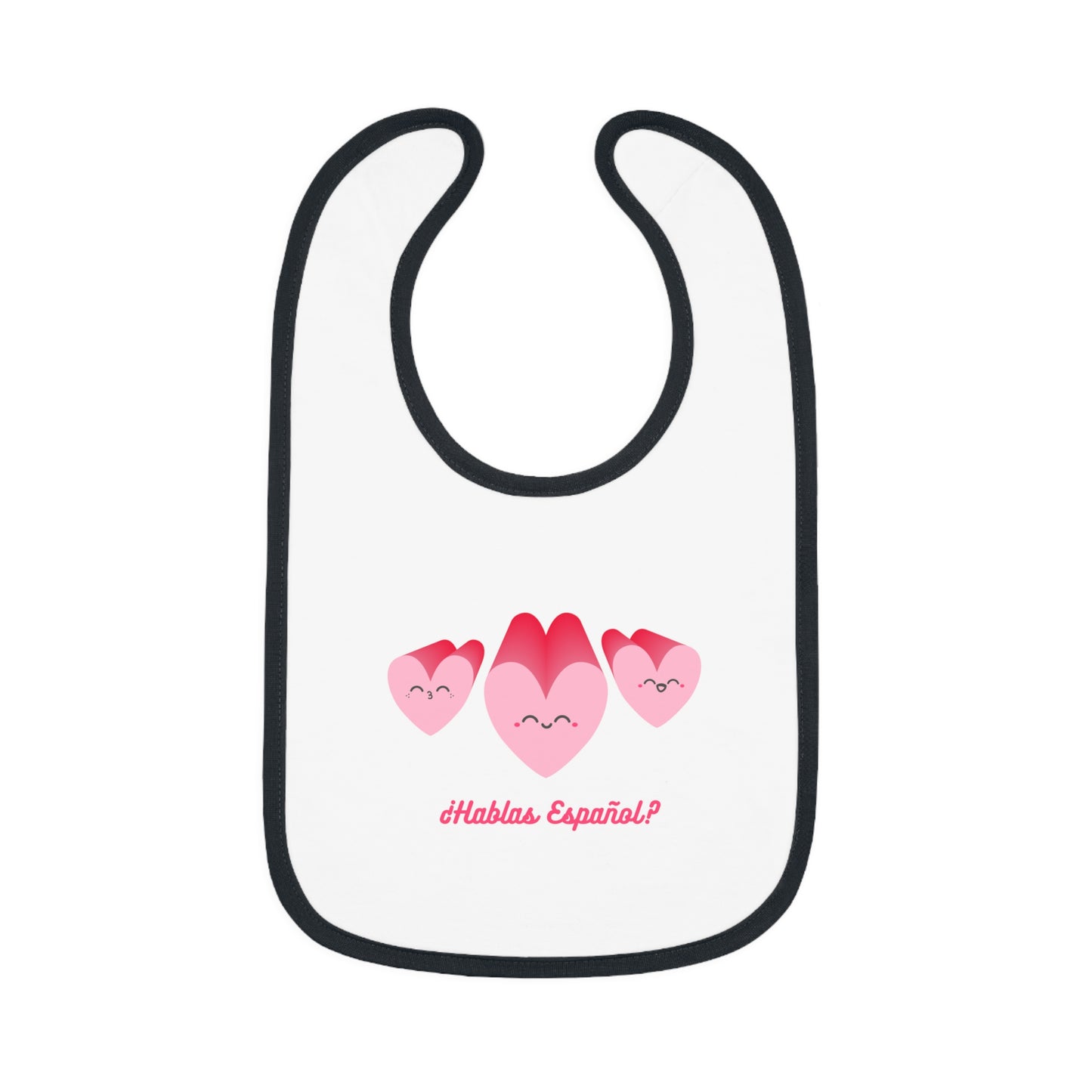 Hablas Baby Contrast Trim Jersey Bib