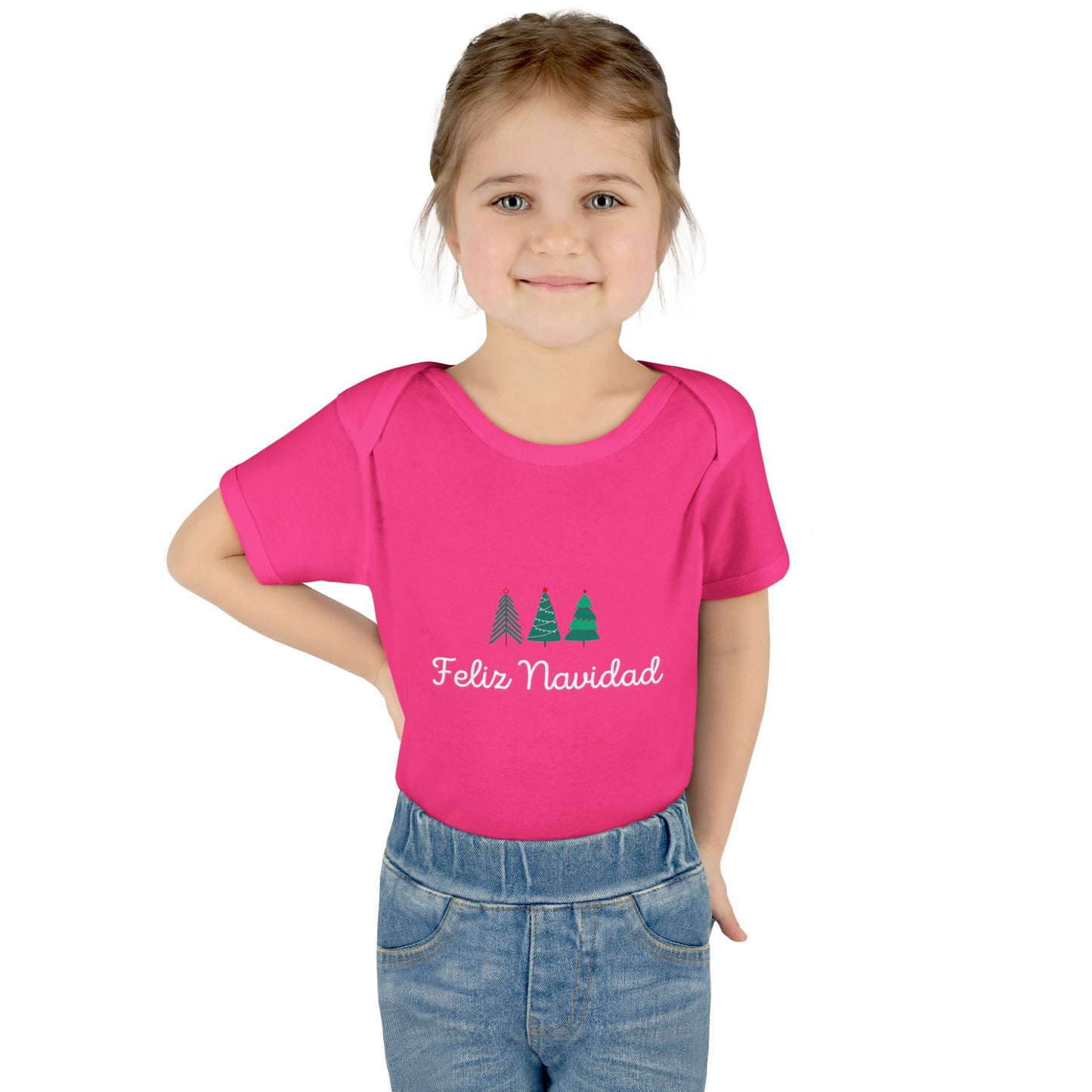 Feliz Navidad Infant Baby Rib Bodysuit
