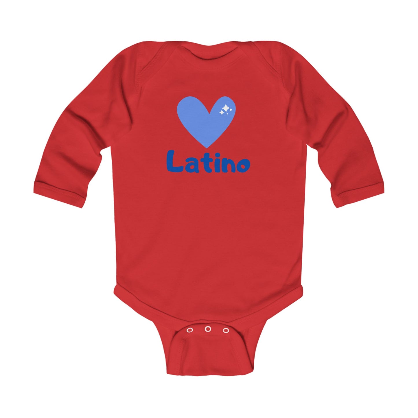 Latino Heart Infant Long Sleeve Bodysuit
