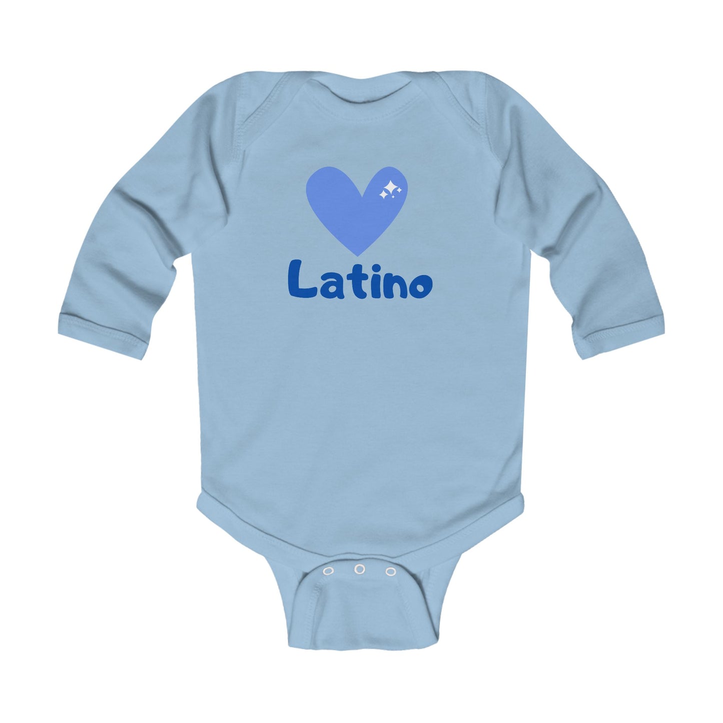 Latino Heart Infant Long Sleeve Bodysuit