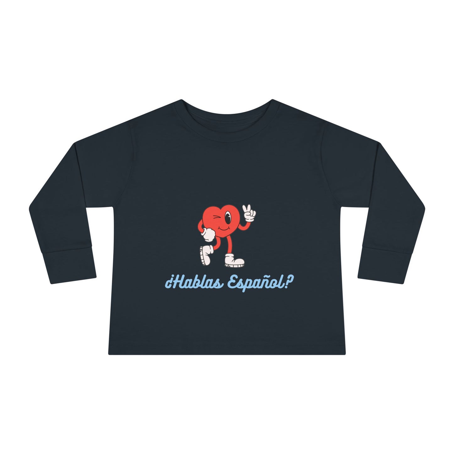 Hablas Español Toddler Long Sleeve Tee